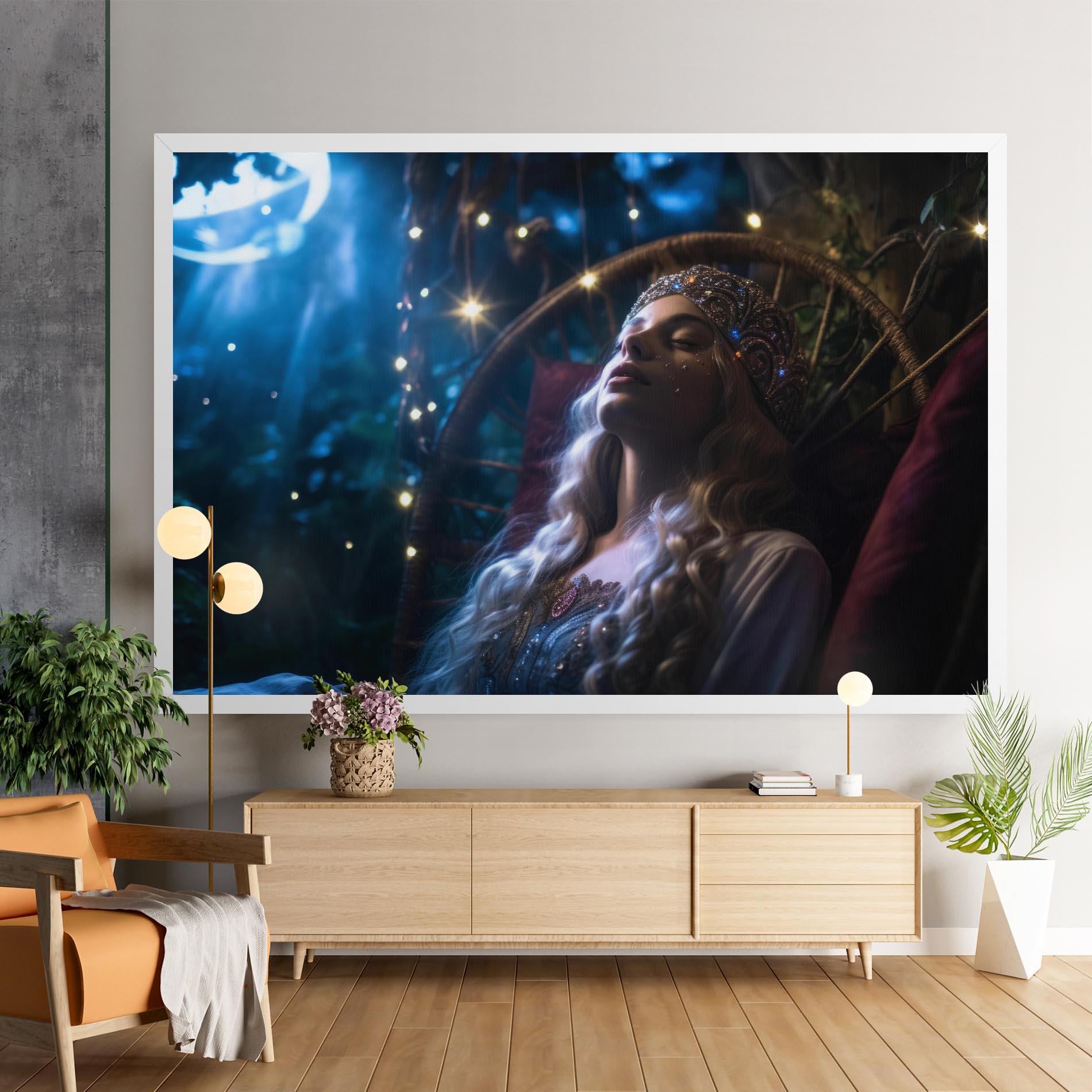 Tablou Canvas Witch Sleeping mockup 9