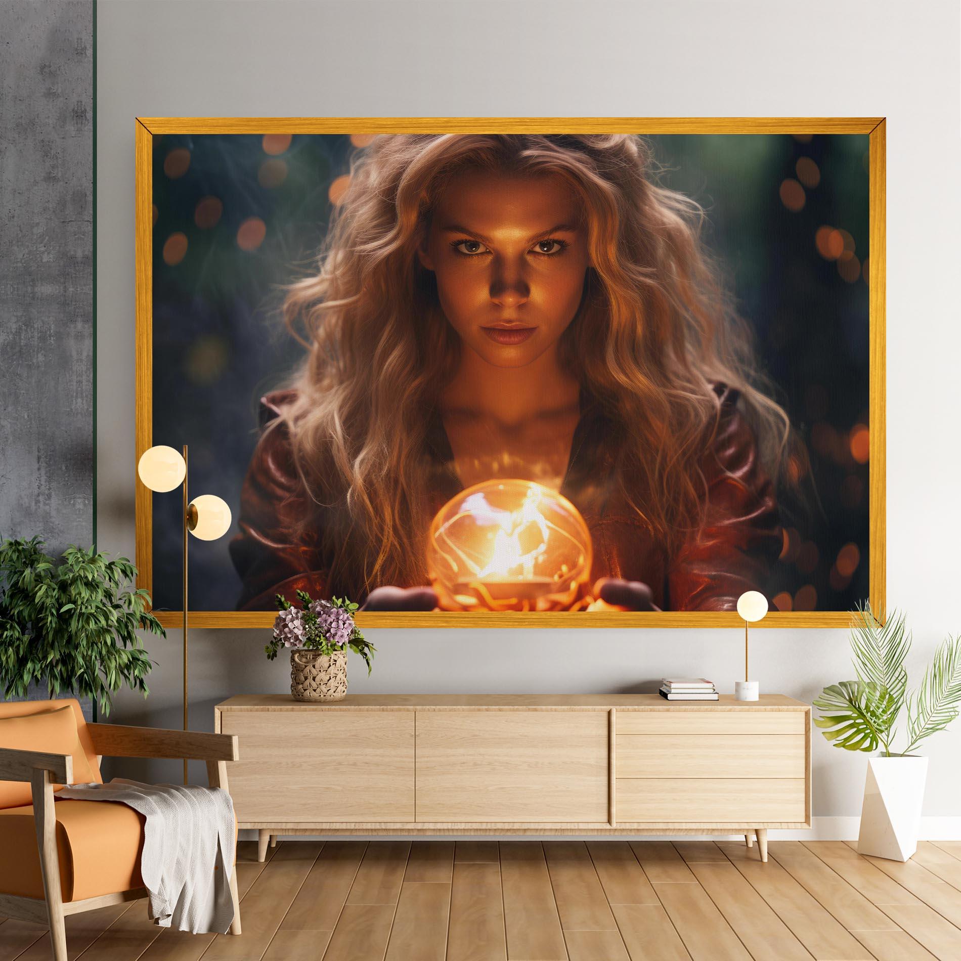 Tablou Canvas Beautiful Woman Witch mockup 9