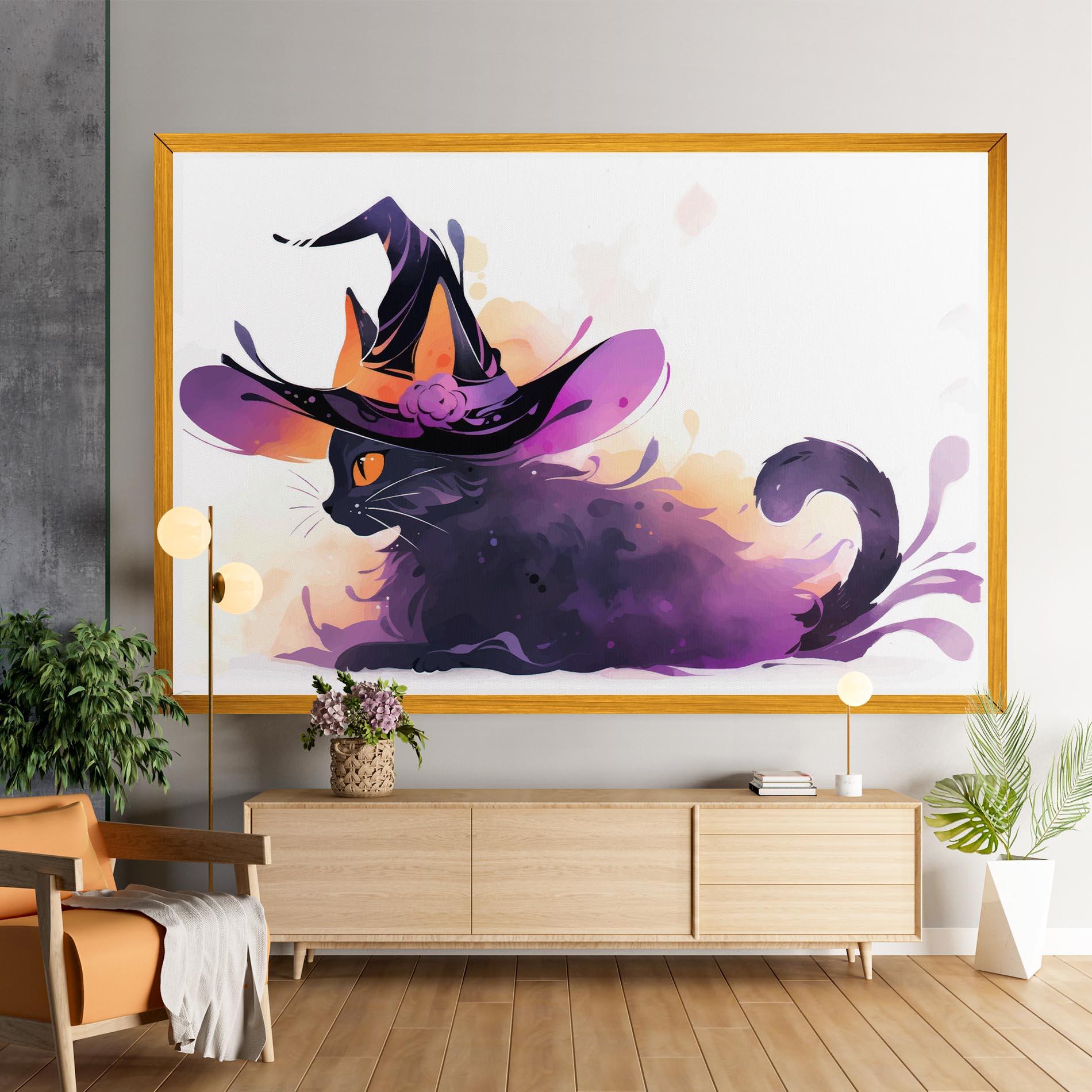 Tablou Canvas Cat Witch mockup 9