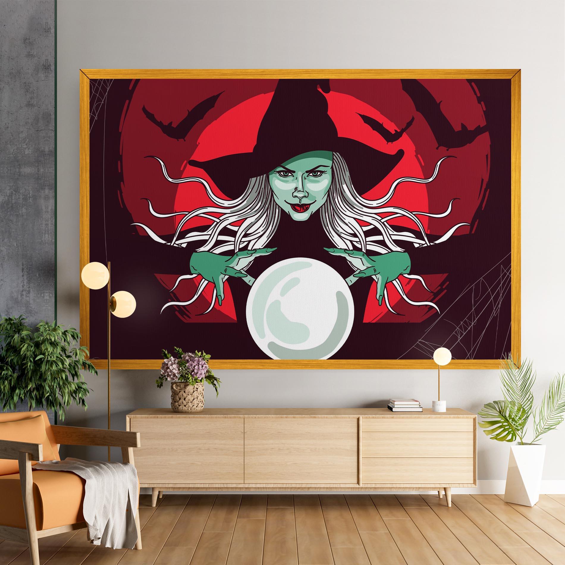 Tablou Canvas Green Witch mockup 9