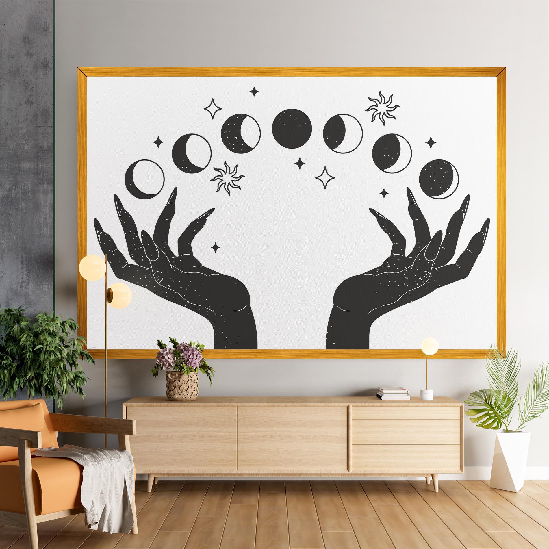 Tablou Canvas Magic Moon Hands mockup 9