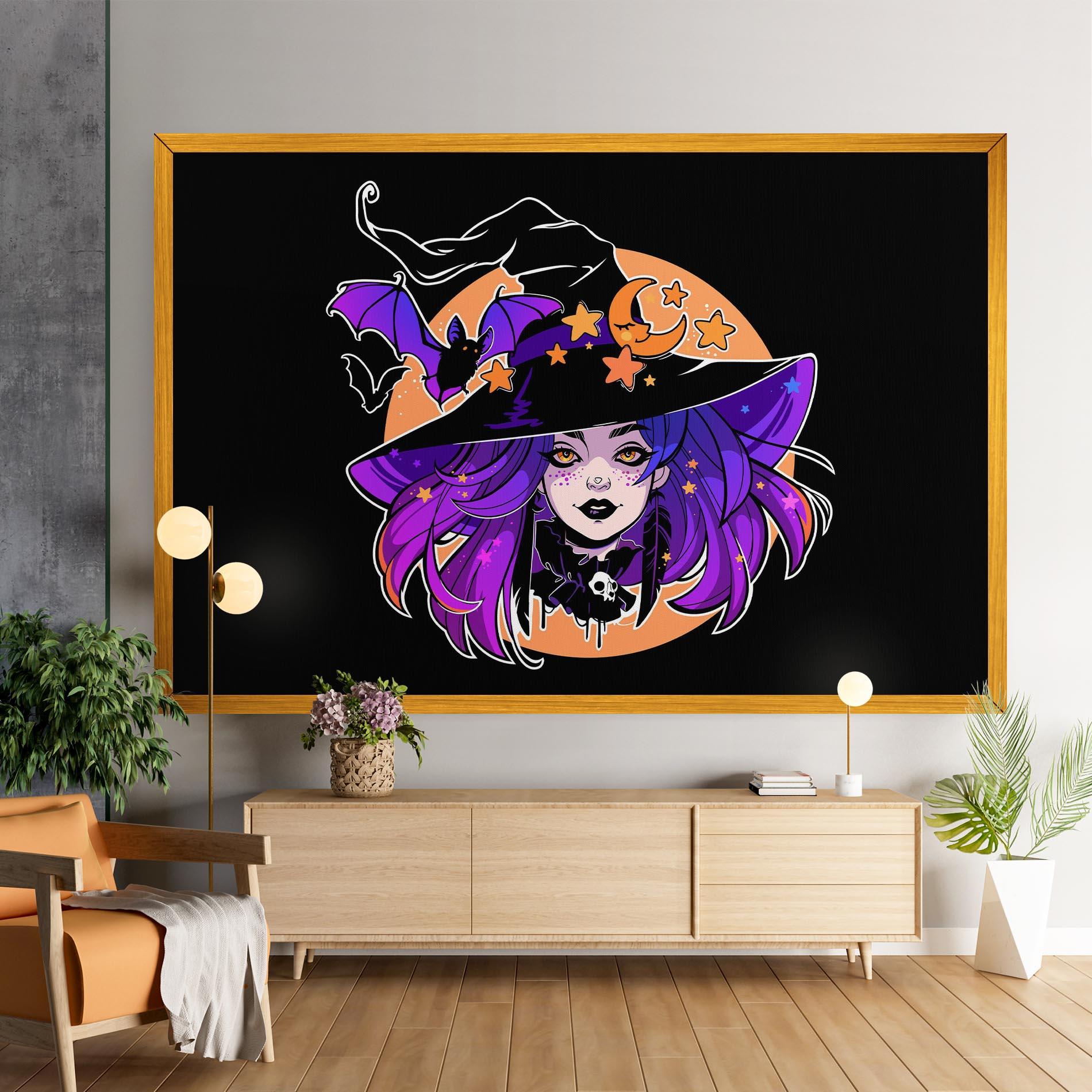 Tablou Canvas Purple Witch mockup 9