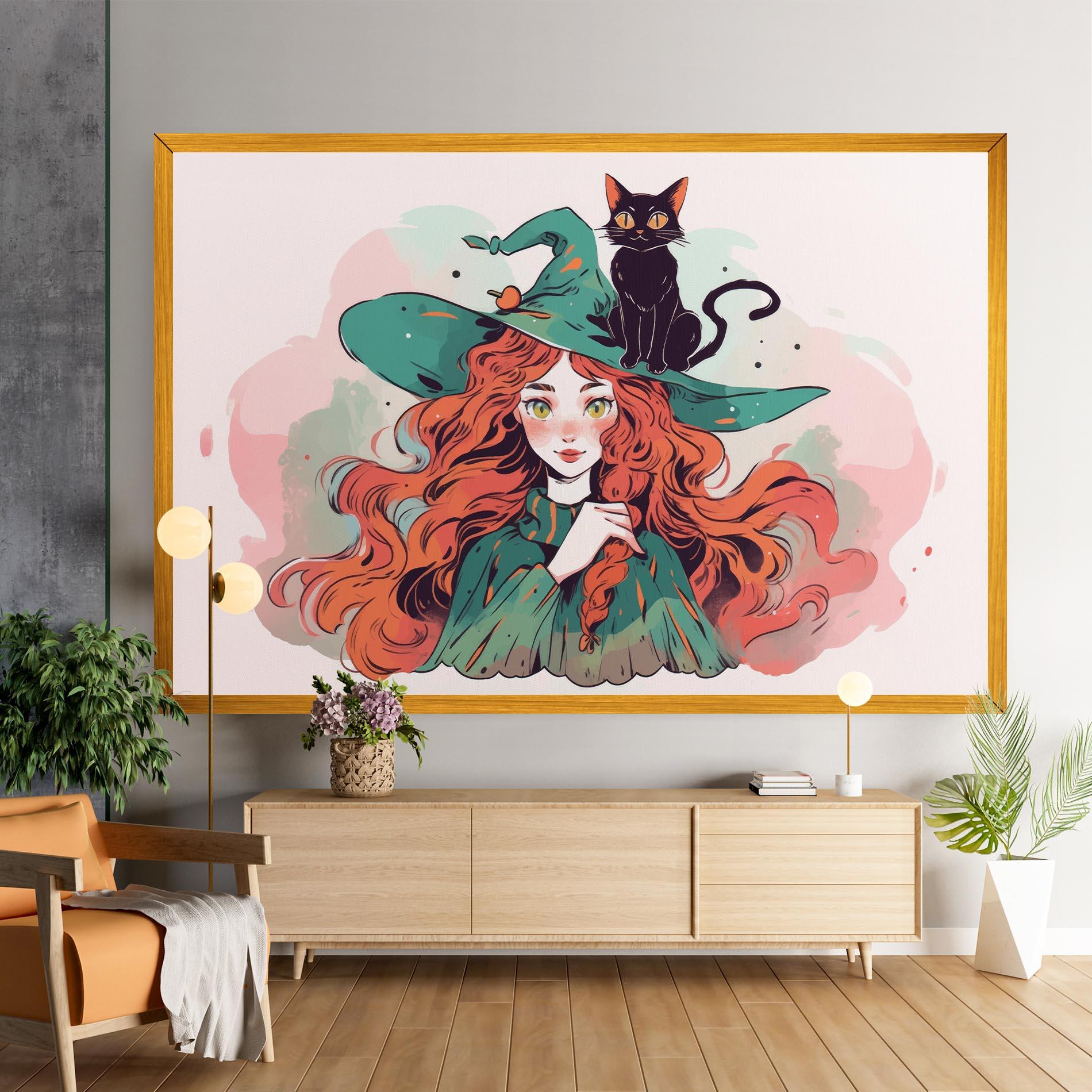 Tablou Canvas Red Air Witch mockup 9