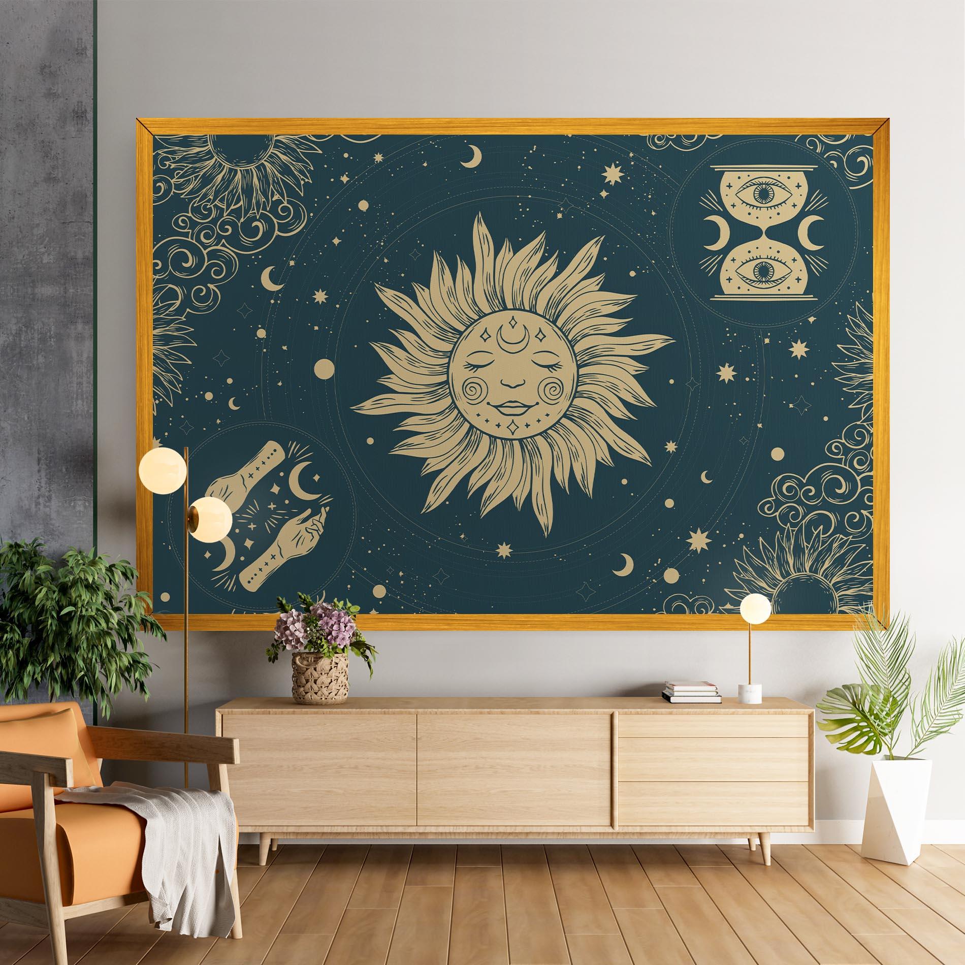Tablou Canvas Sun Face Magic mockup 9