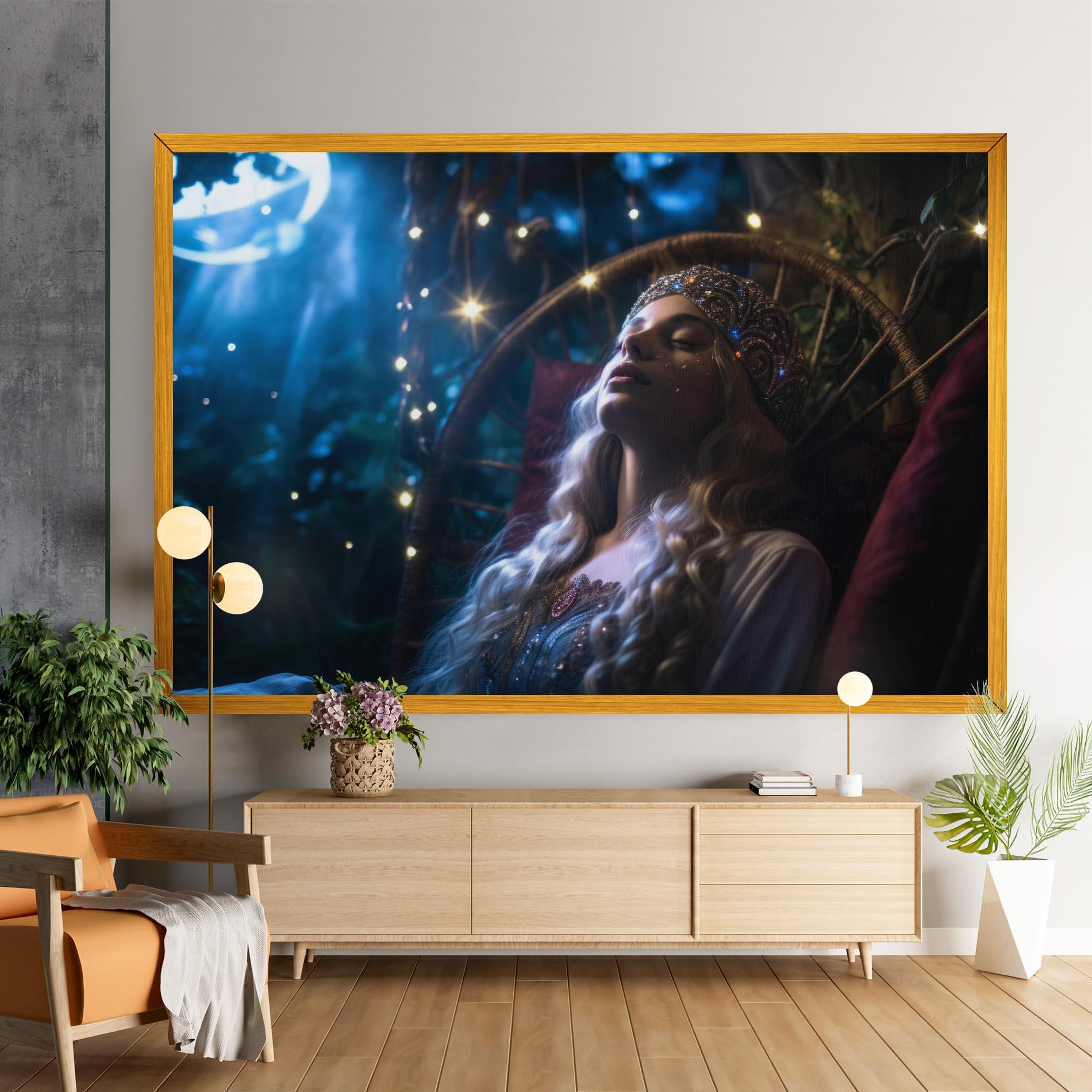 Tablou Canvas Witch Sleeping mockup 9