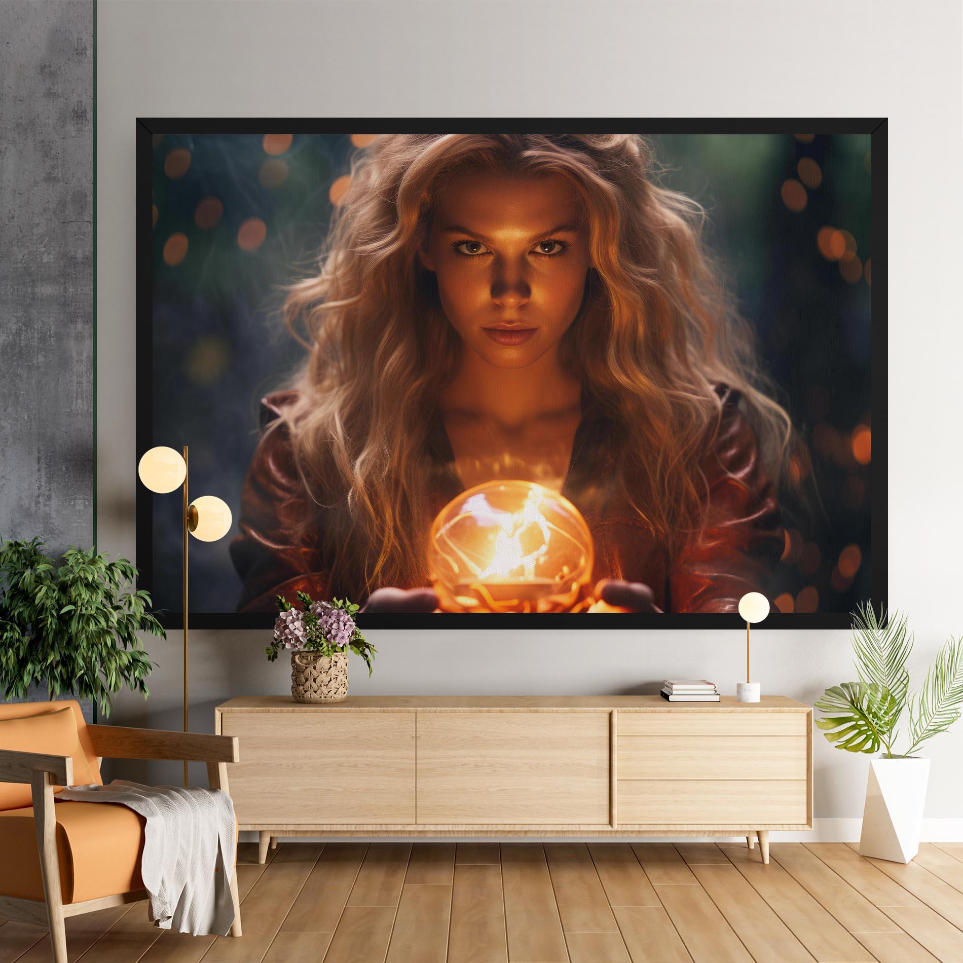 Tablou Canvas Beautiful Woman Witch mockup 9