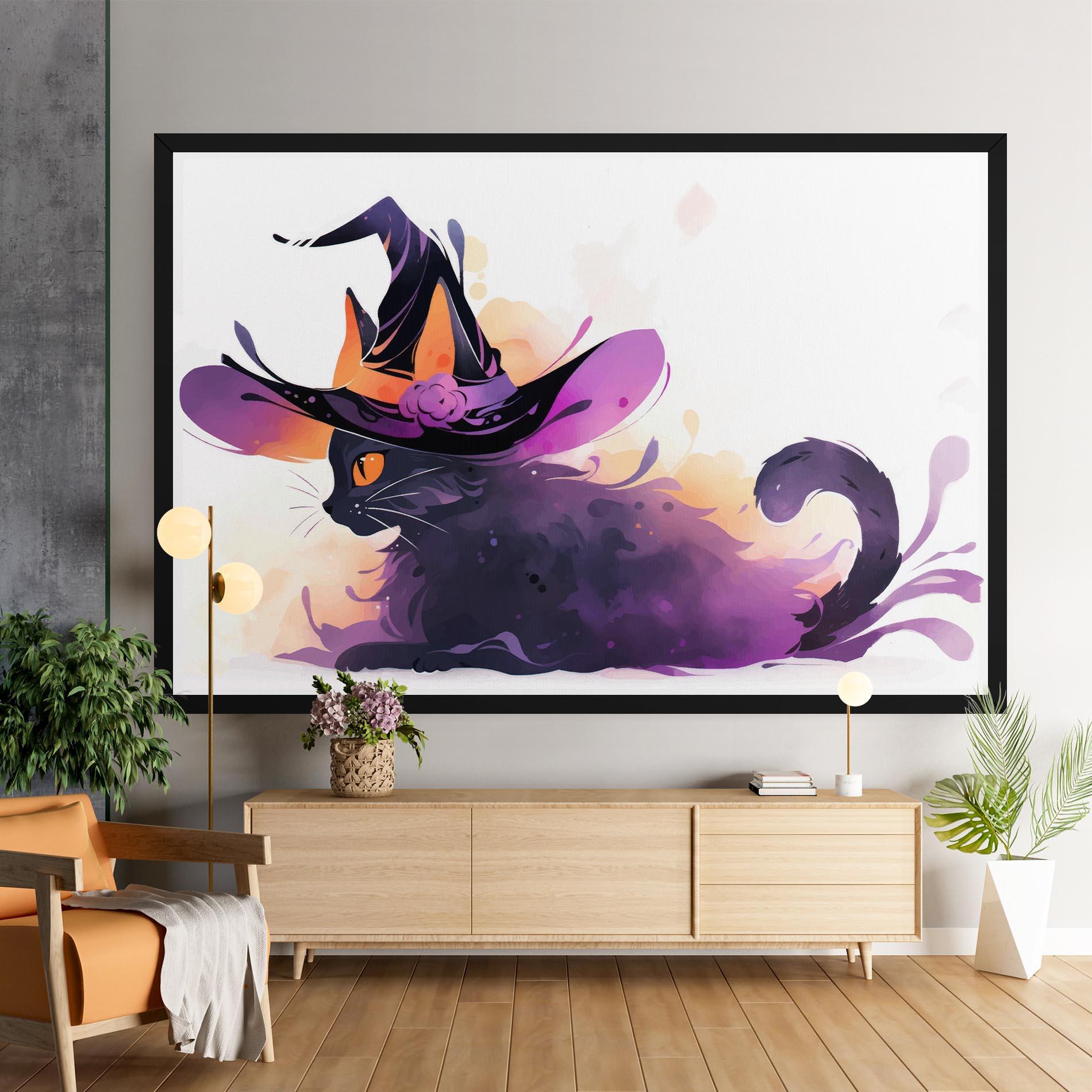 Tablou Canvas Cat Witch mockup 9