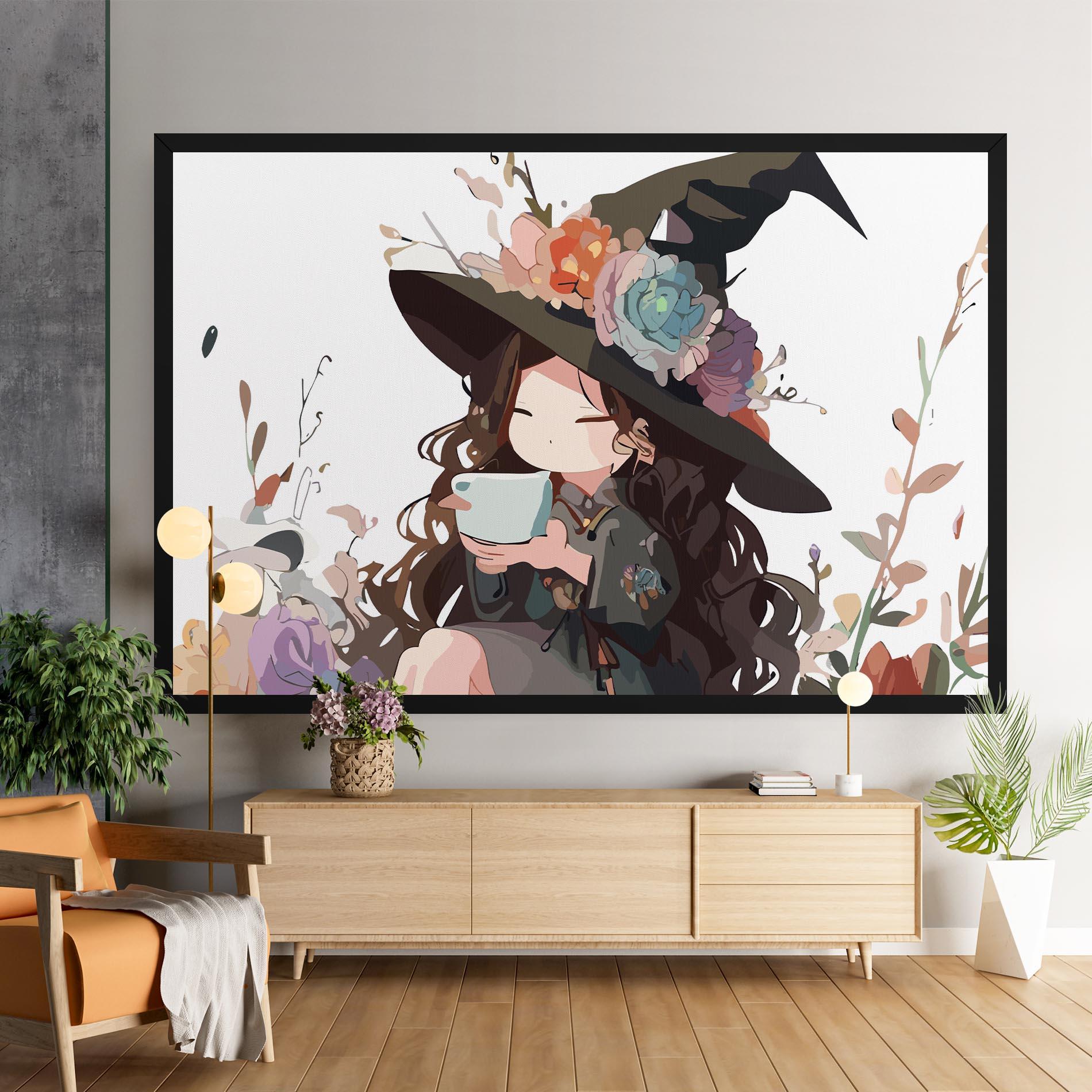 Tablou Canvas Cute Witch mockup 9