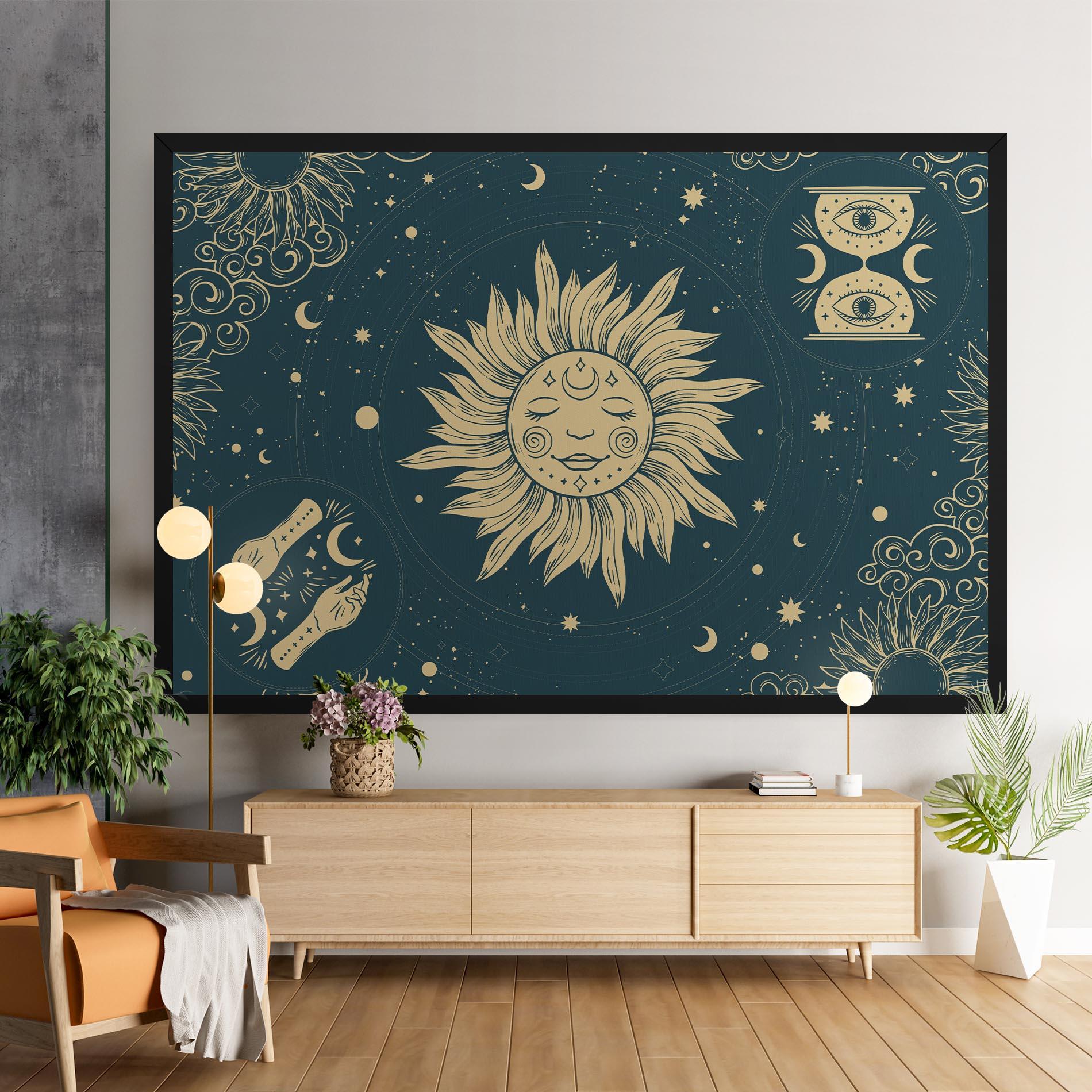 Tablou Canvas Sun Face Magic mockup 9