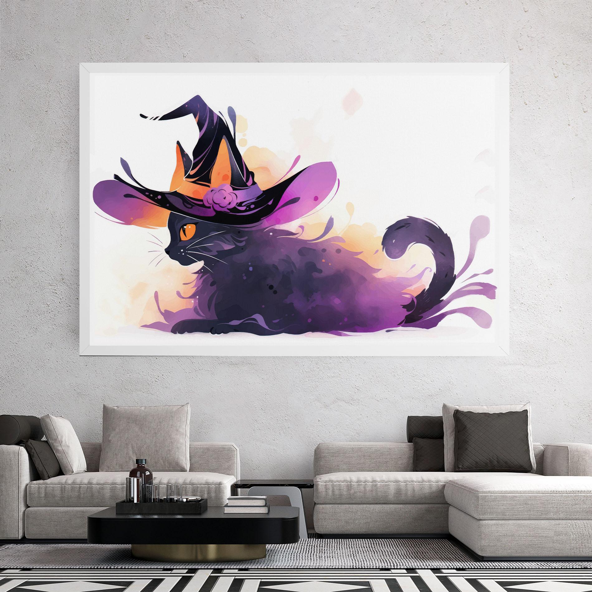 Tablou Canvas Cat Witch mockup 2