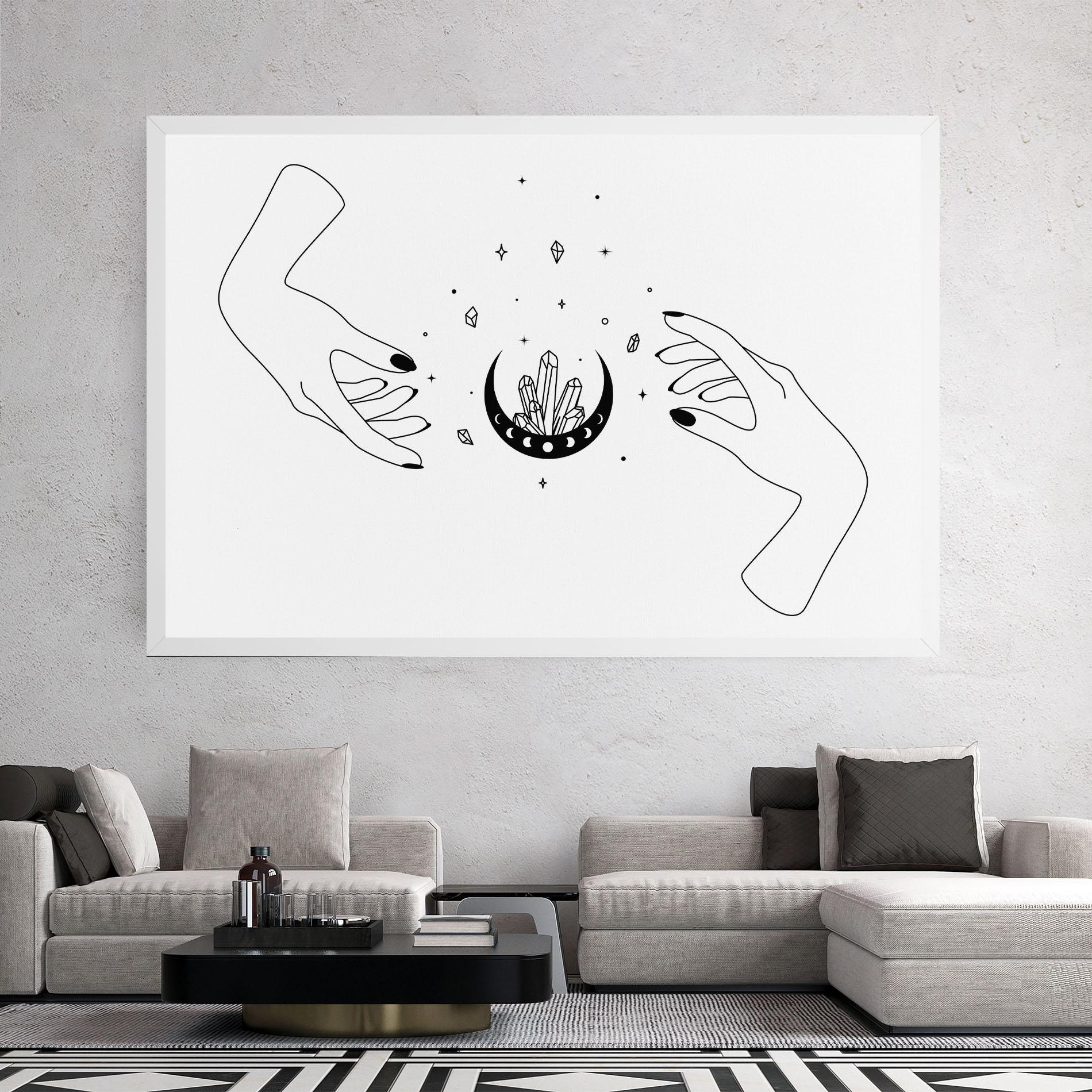 Tablou Canvas Crystal Hand mockup 2