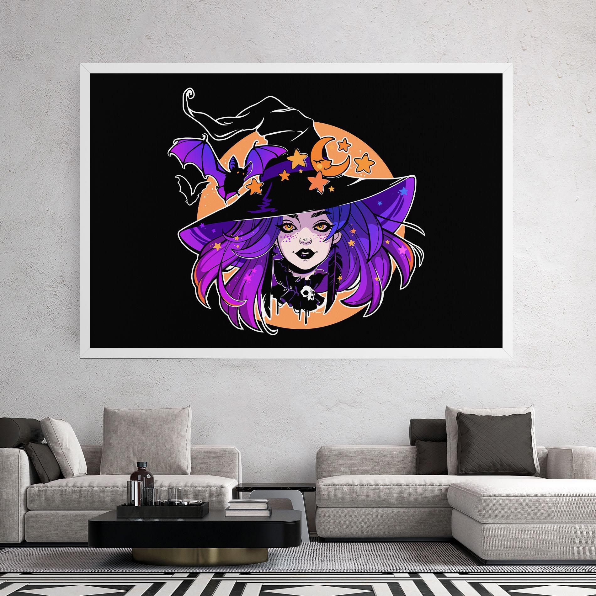 Tablou Canvas Purple Witch mockup 2
