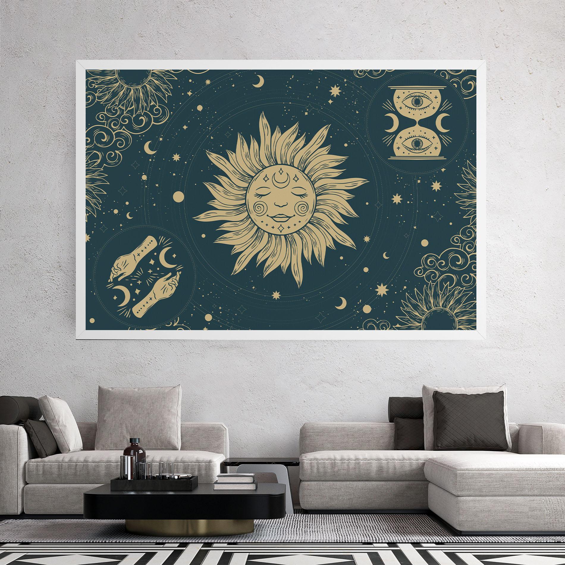 Tablou Canvas Sun Face Magic mockup 2