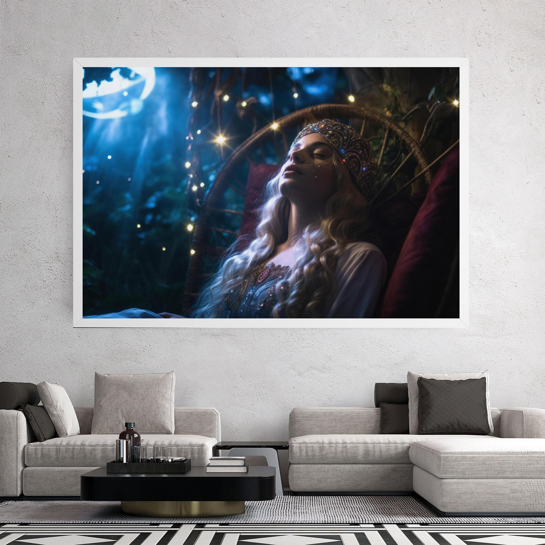 Tablou Canvas Witch Sleeping mockup 2