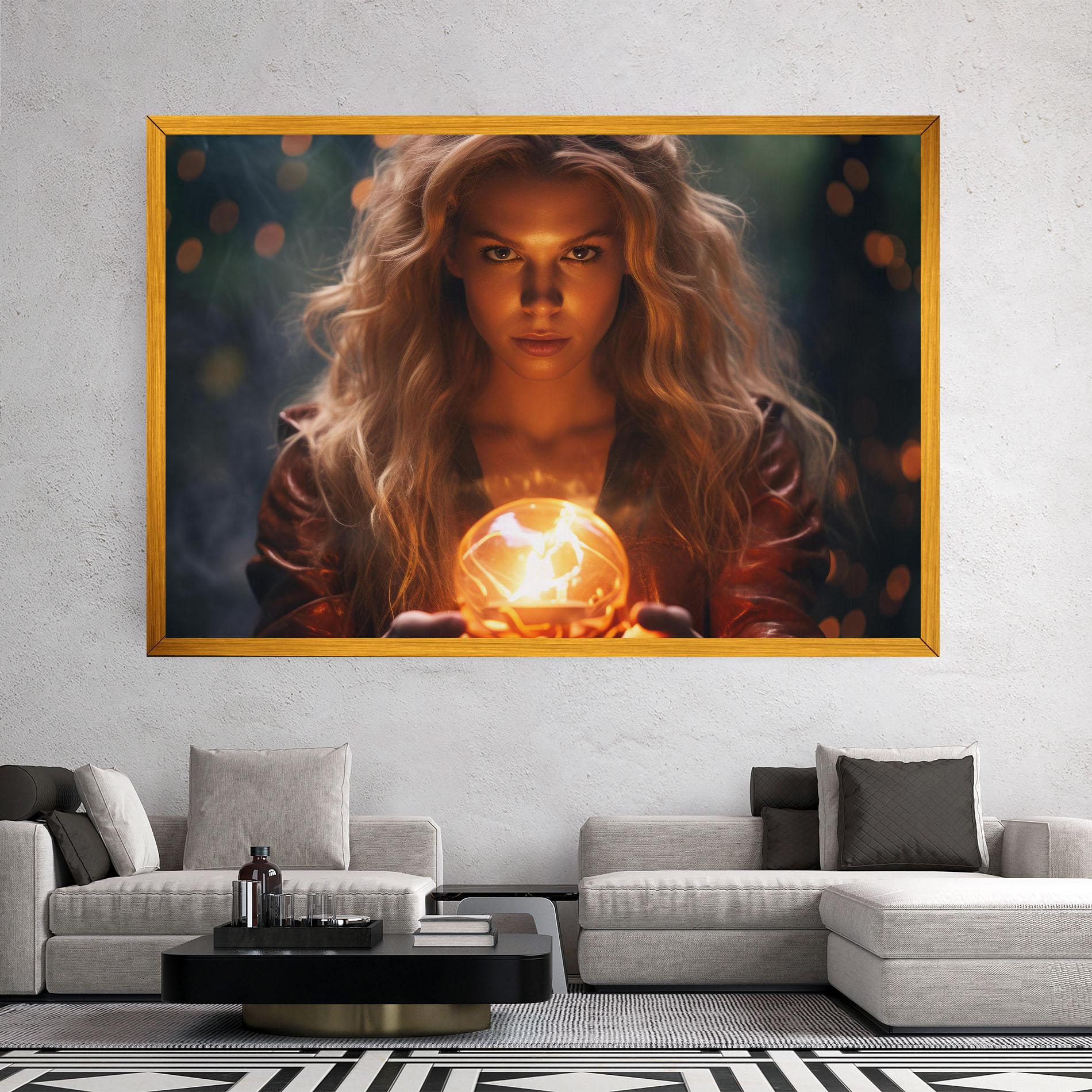 Tablou Canvas Beautiful Woman Witch mockup 2