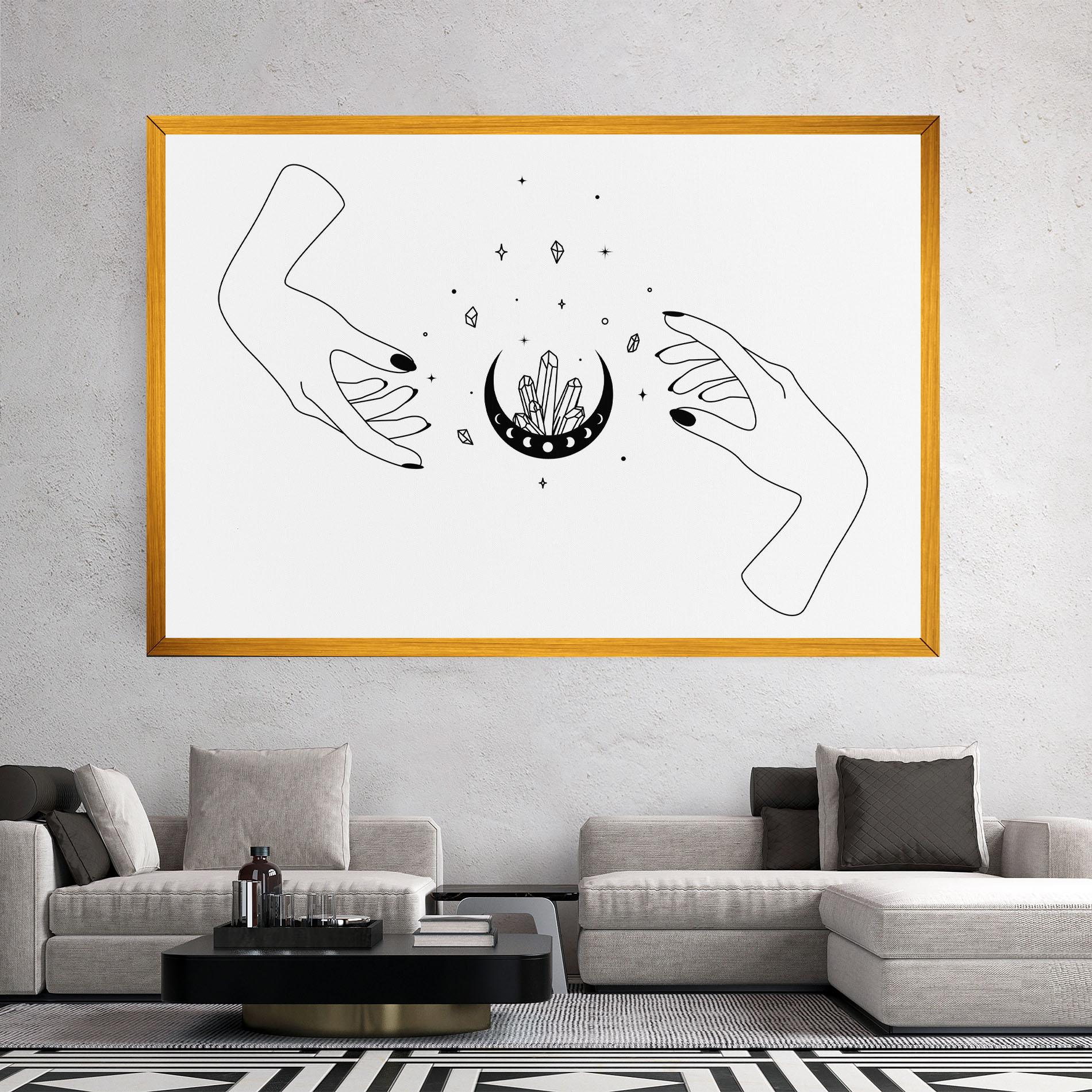 Tablou Canvas Crystal Hand mockup 2