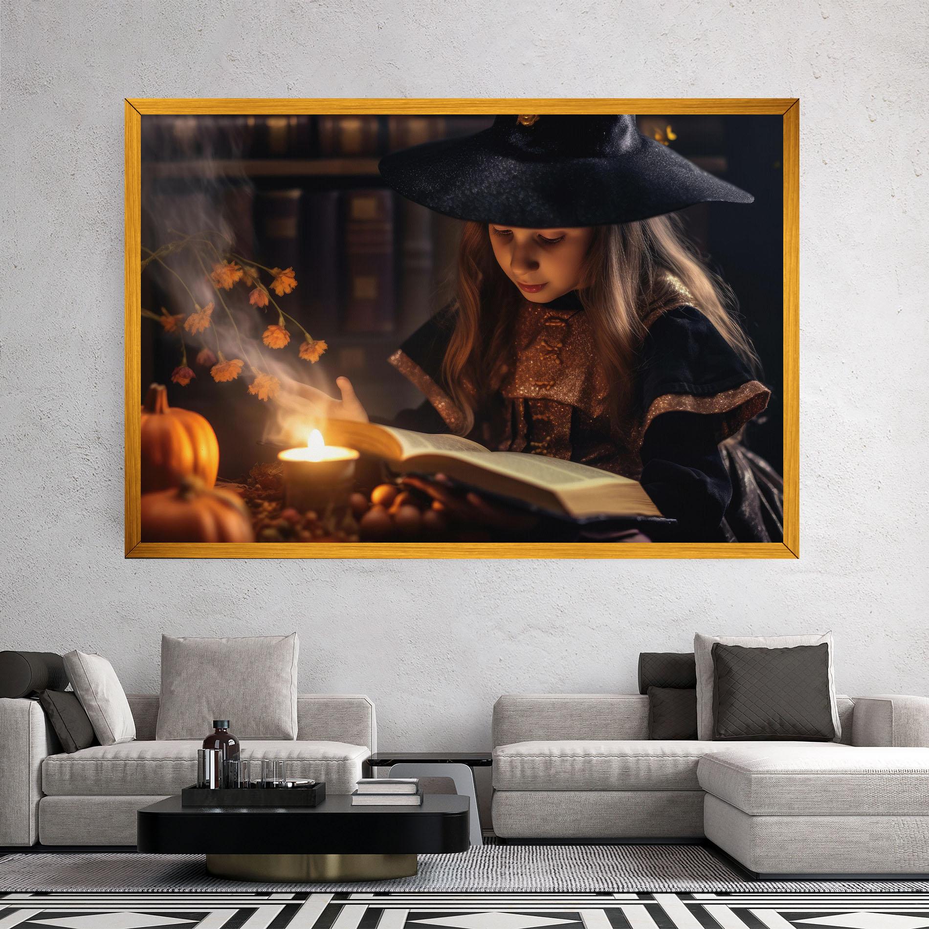 Tablou Canvas Little Witch mockup 2
