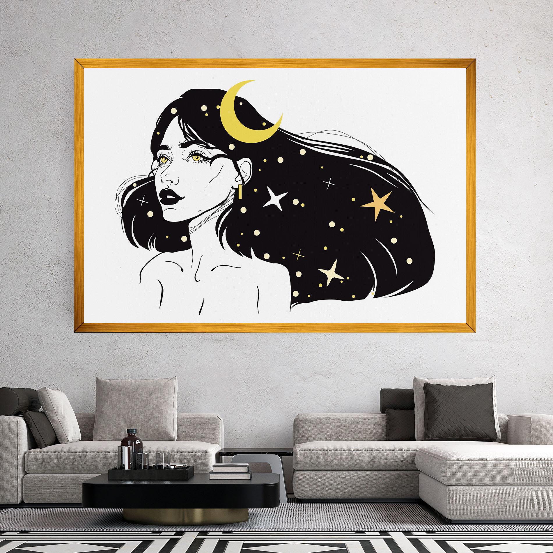 Tablou Canvas Night Witch mockup 2