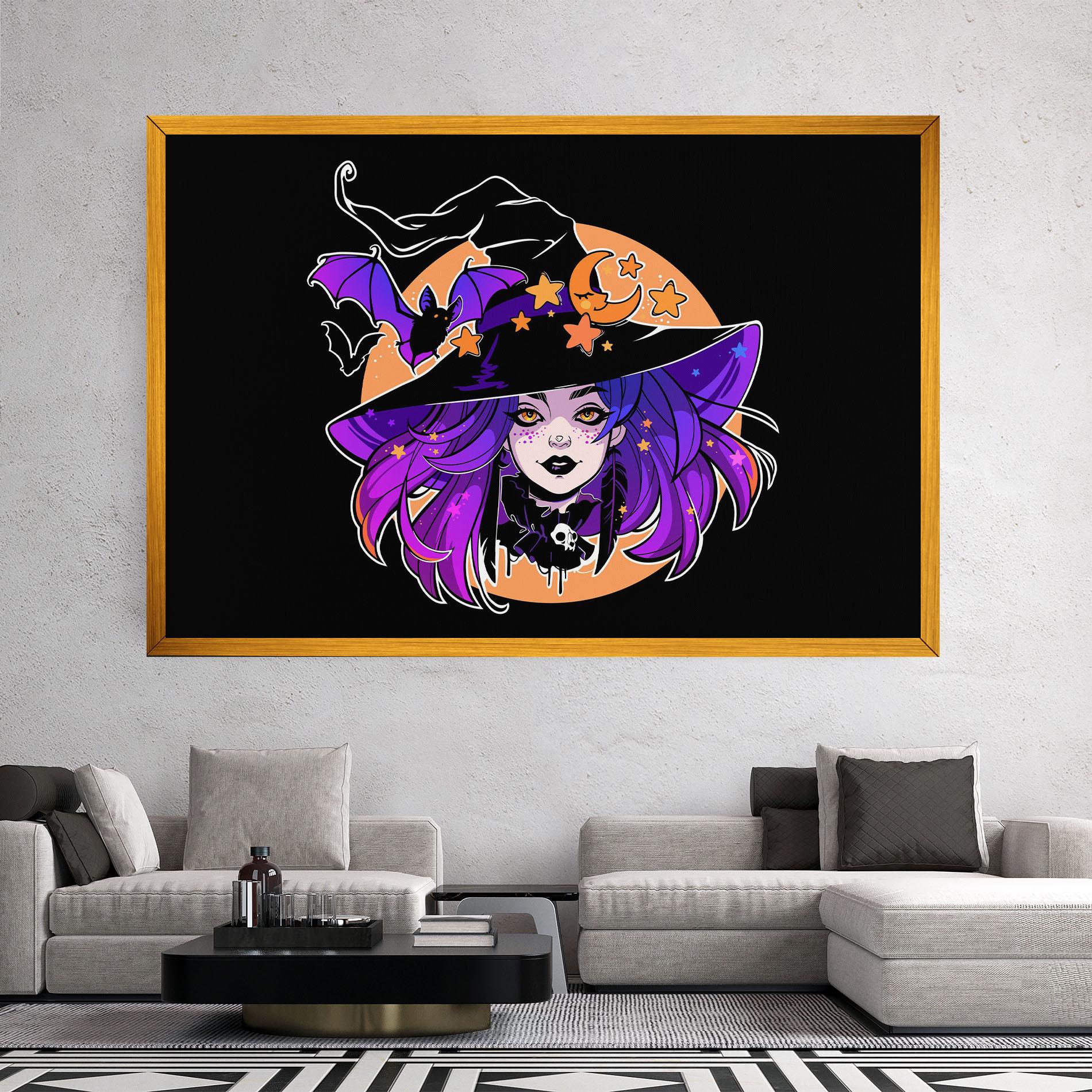 Tablou Canvas Purple Witch mockup 2