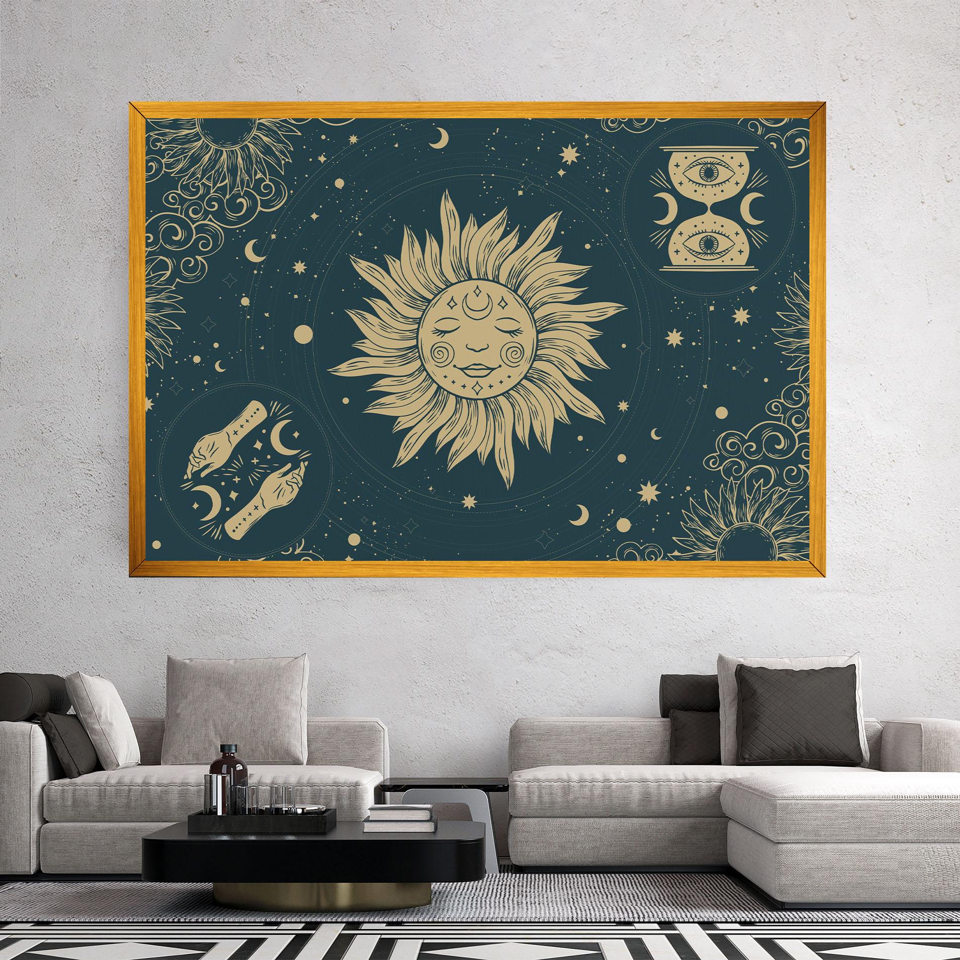 Tablou Canvas Sun Face Magic mockup 2