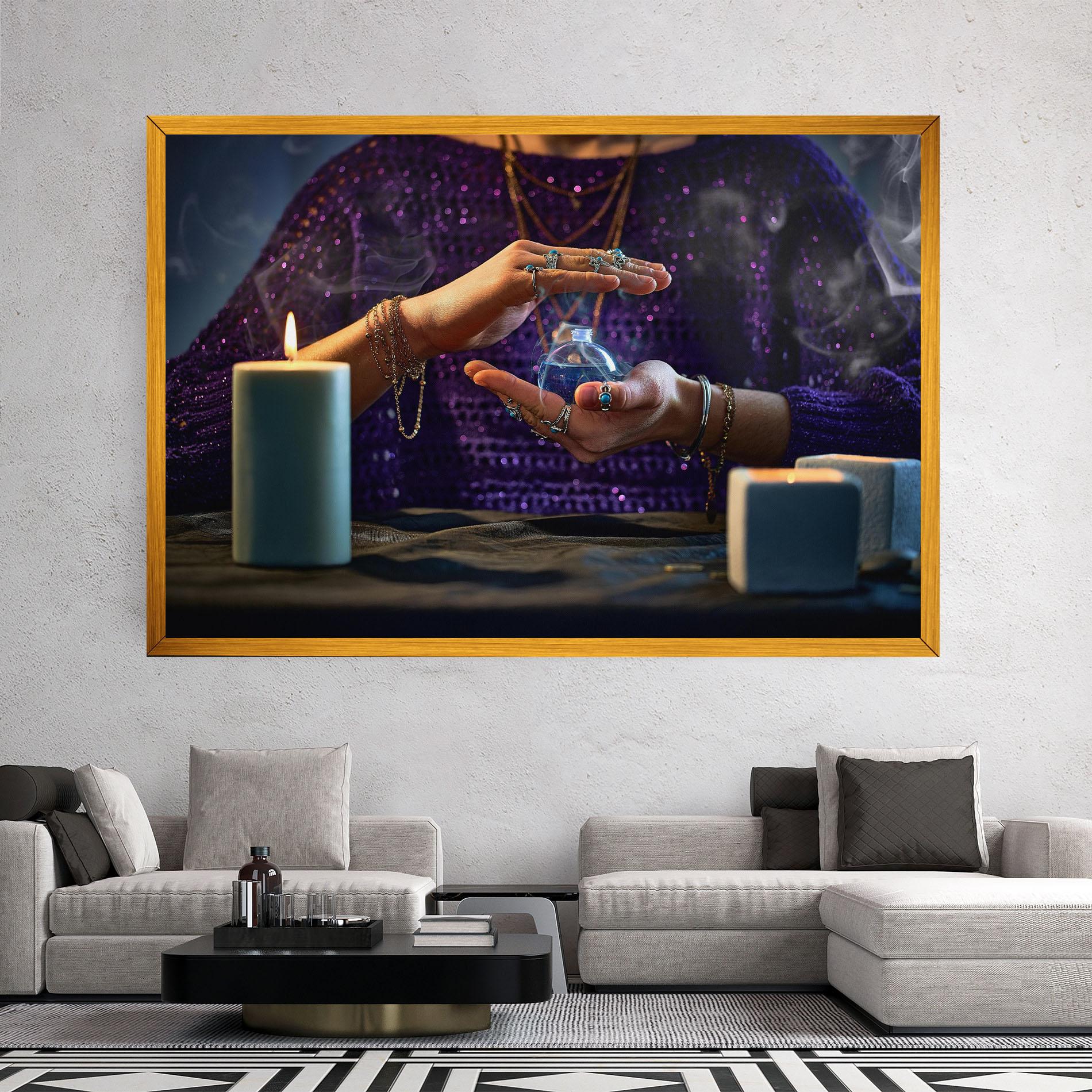 Tablou Canvas Witch Magic Smoke mockup 2