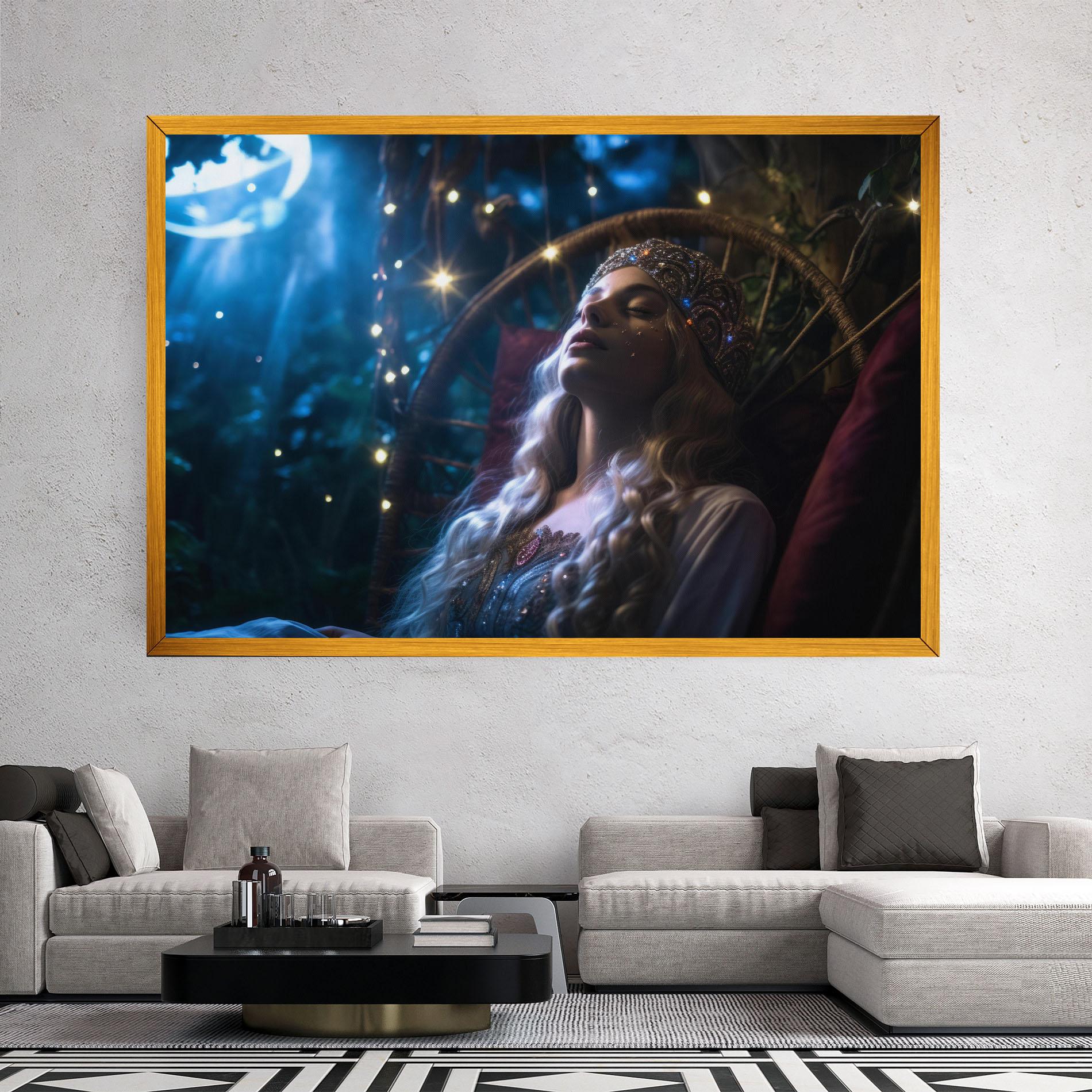 Tablou Canvas Witch Sleeping mockup 2