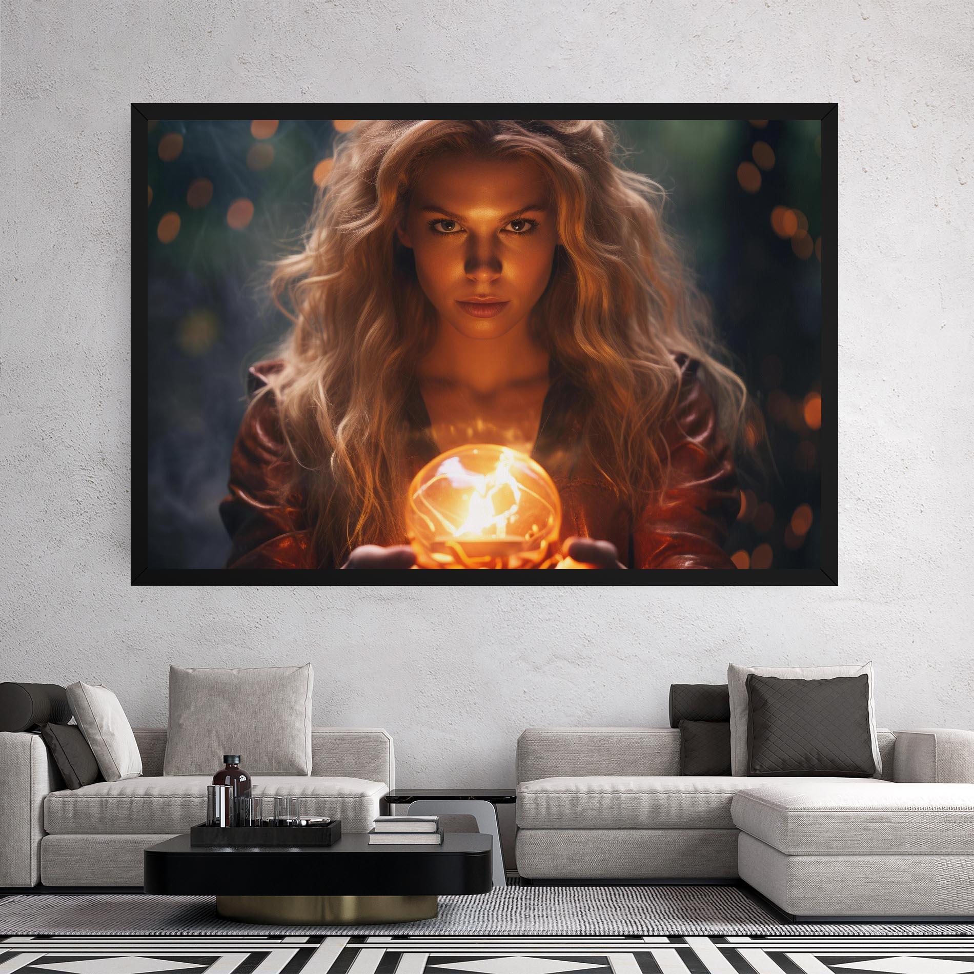 Tablou Canvas Beautiful Woman Witch mockup 2