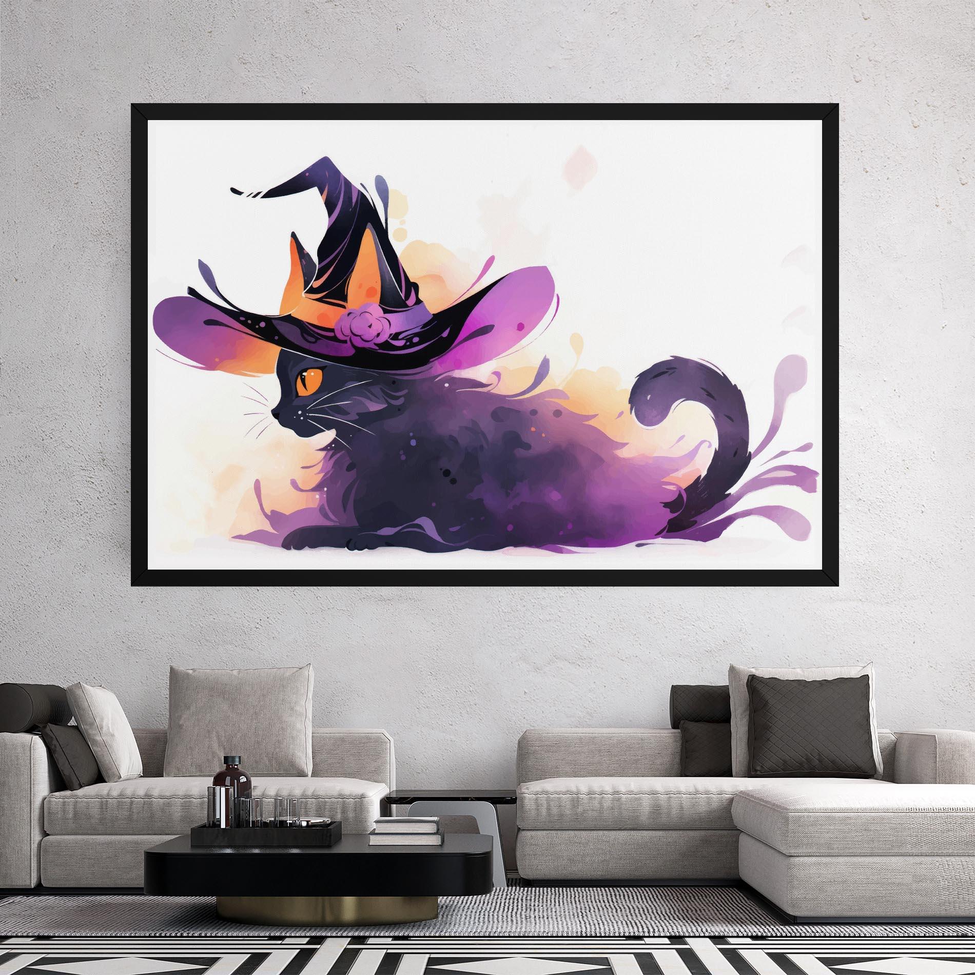 Tablou Canvas Cat Witch mockup 2