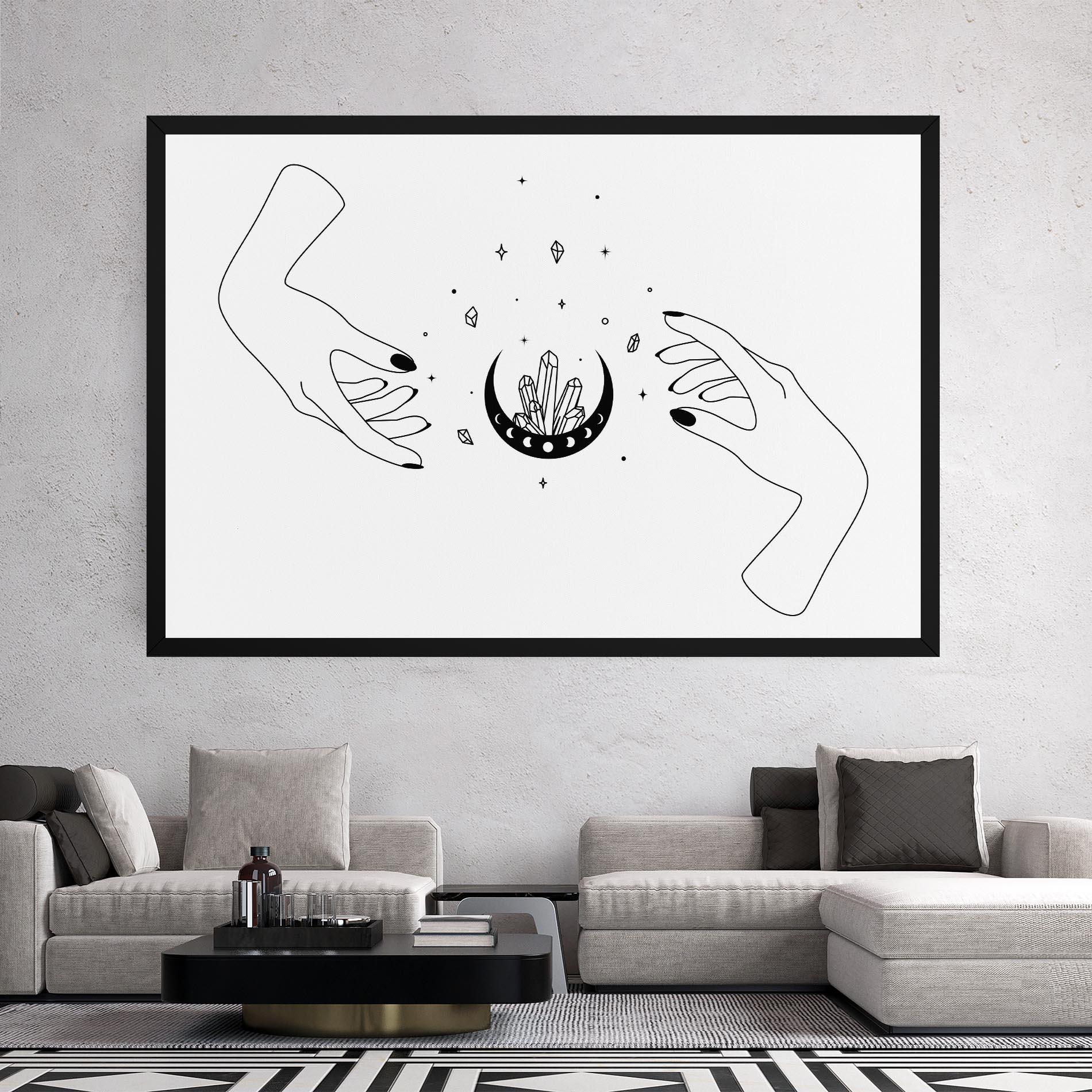 Tablou Canvas Crystal Hand mockup 2