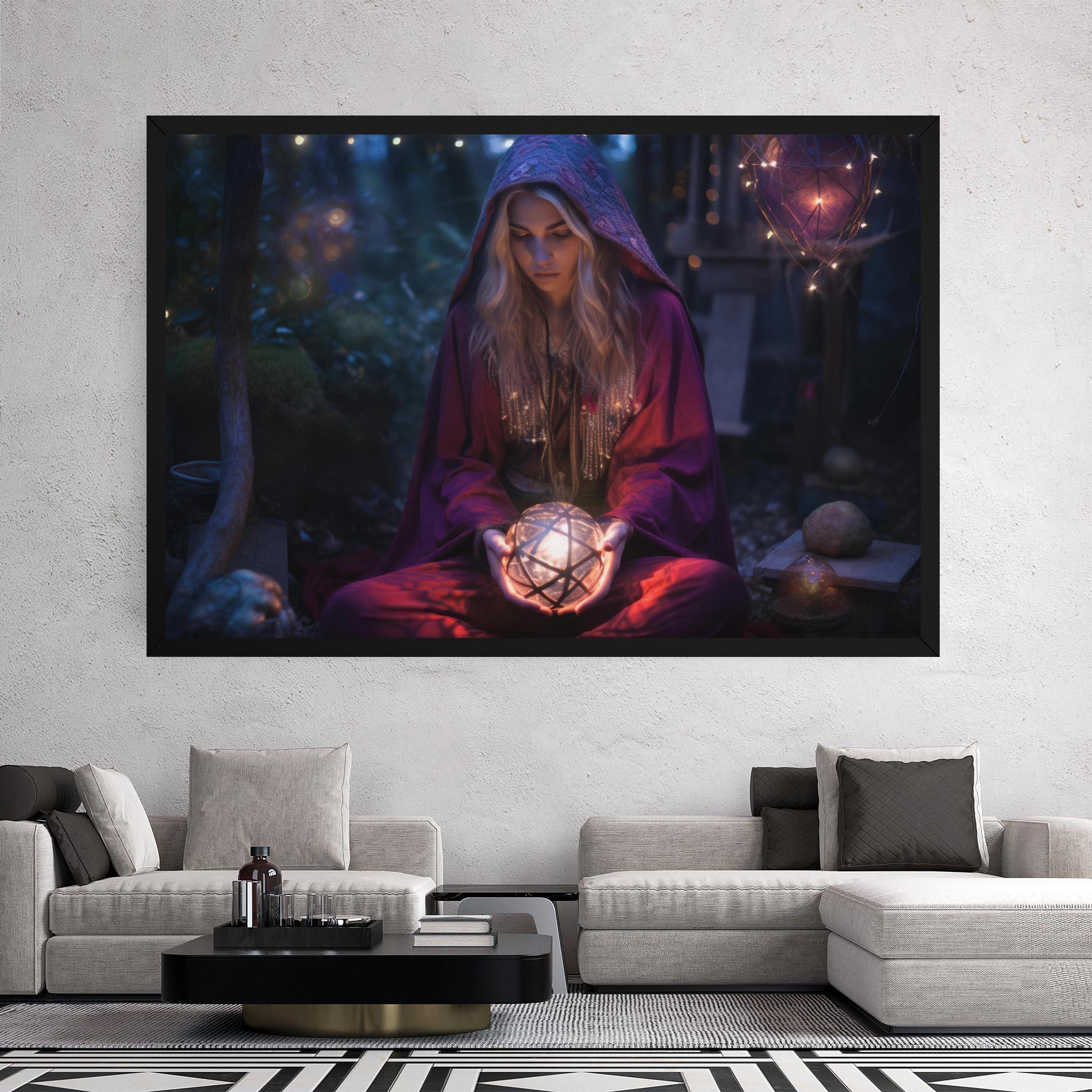 Tablou Canvas Garden Witch mockup 2