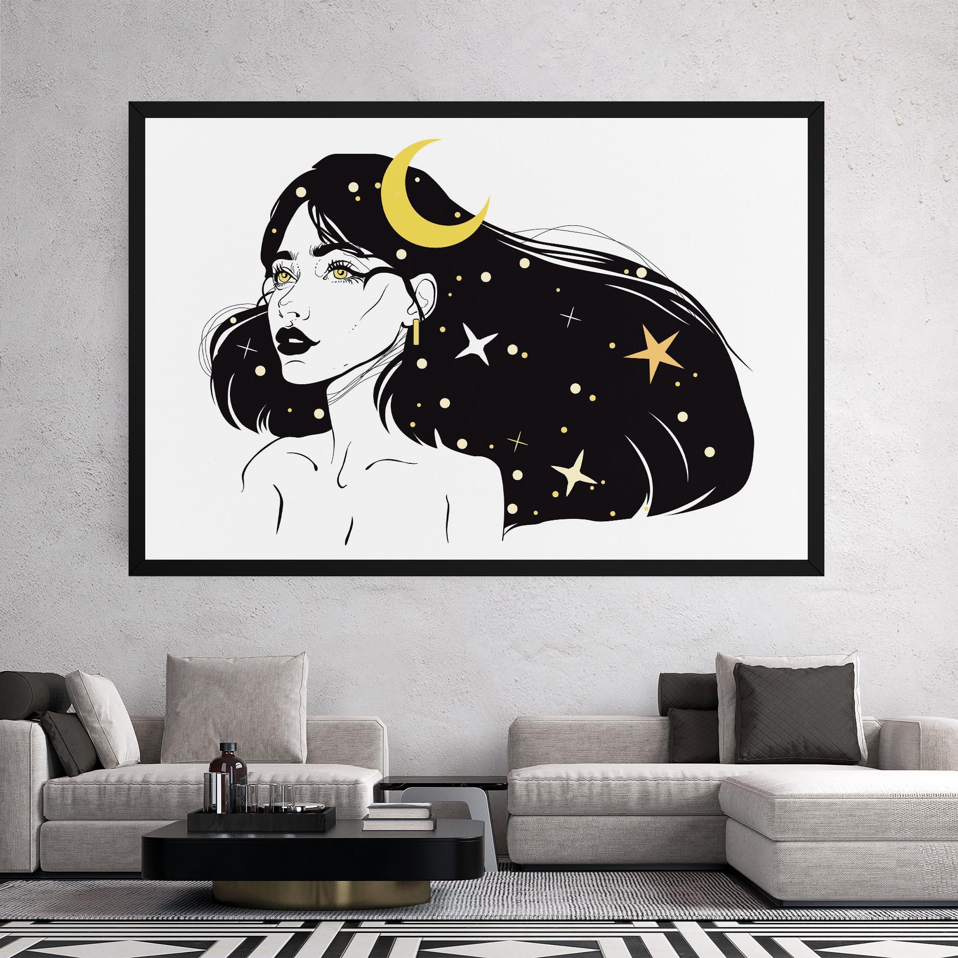 Tablou Canvas Night Witch mockup 2