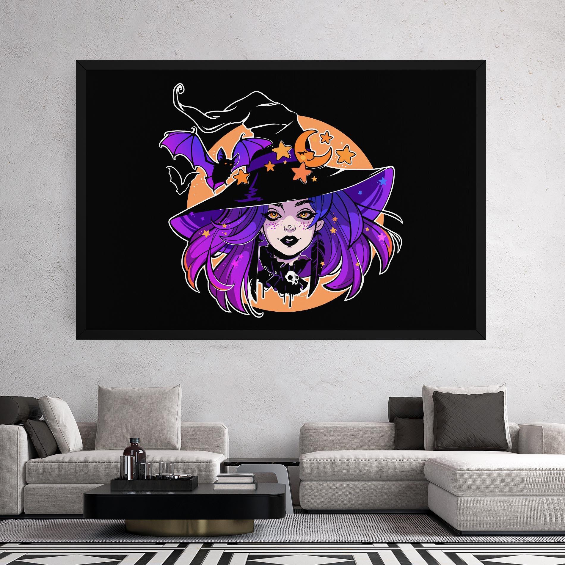 Tablou Canvas Purple Witch mockup 2