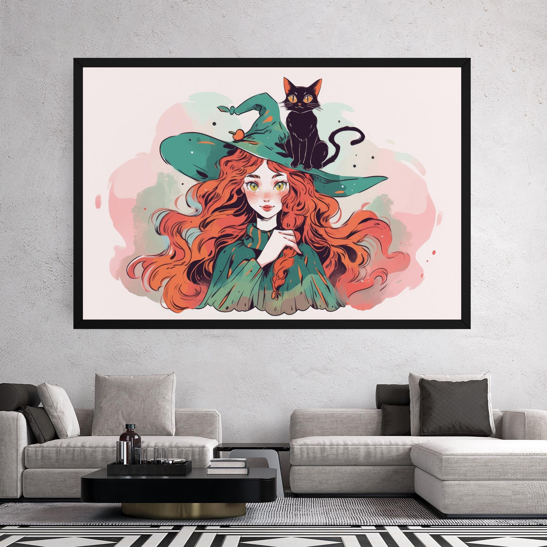 Tablou Canvas Red Air Witch mockup 2