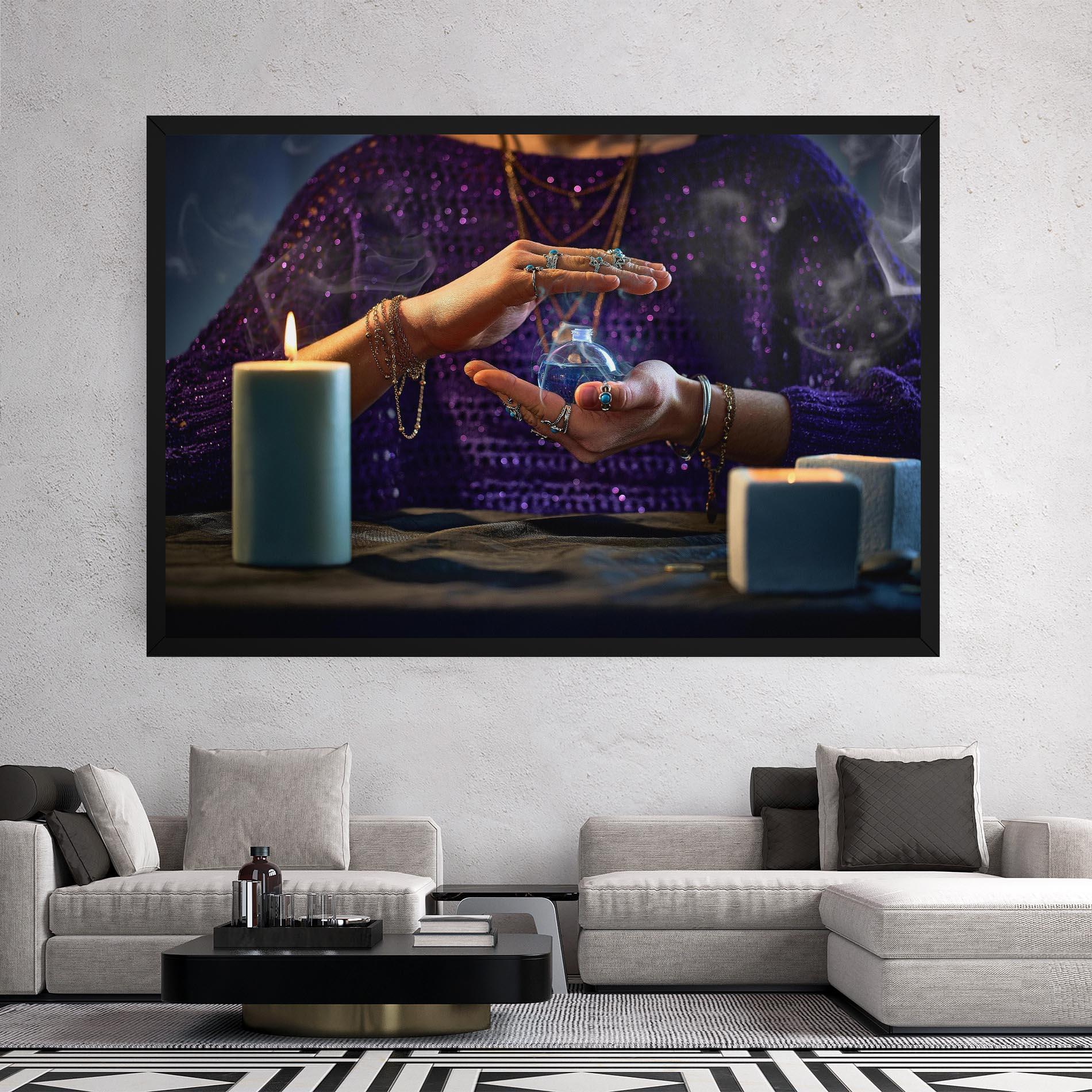 Tablou Canvas Witch Magic Smoke mockup 2