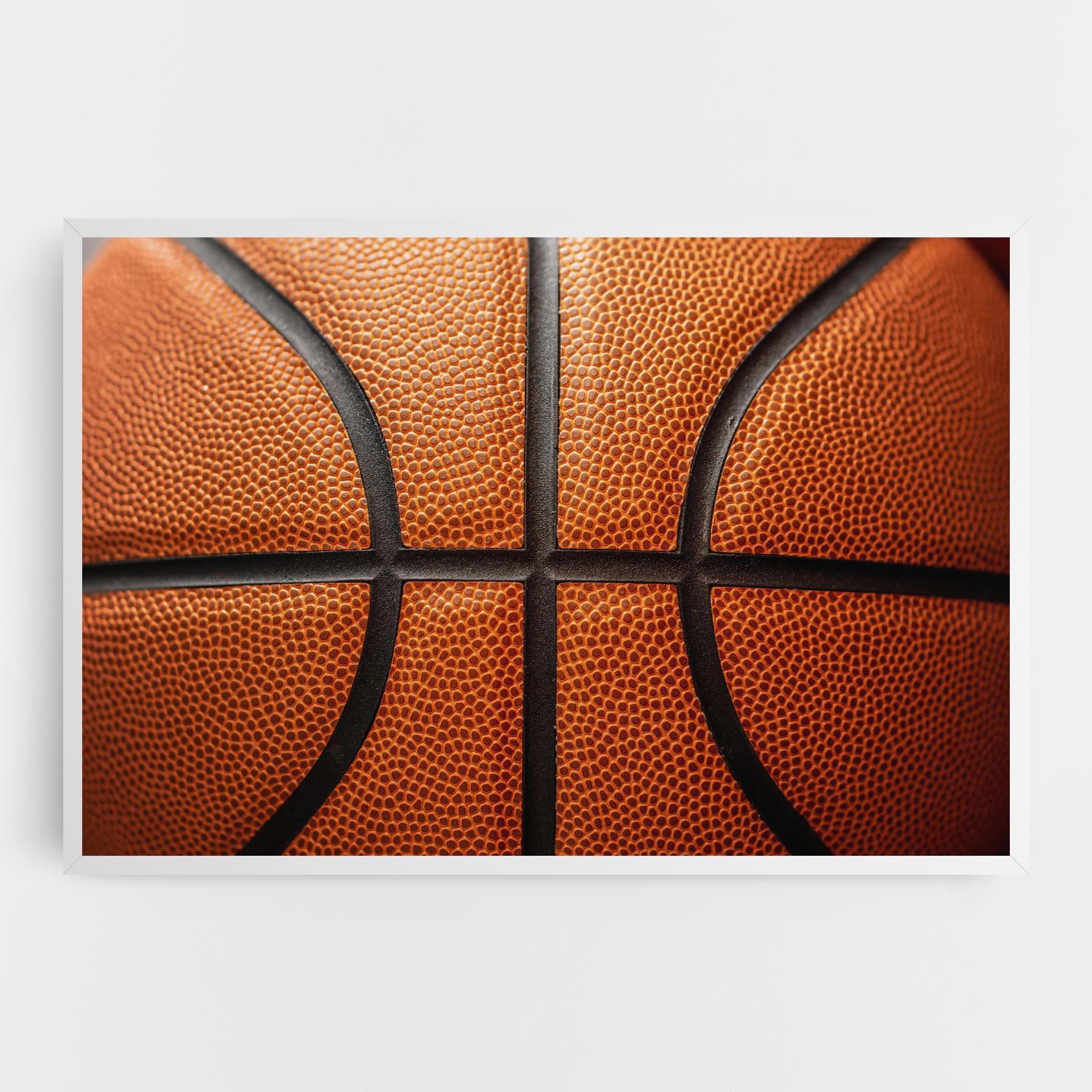 Tablou Canvas Close Up Leather Basketball mockup 0