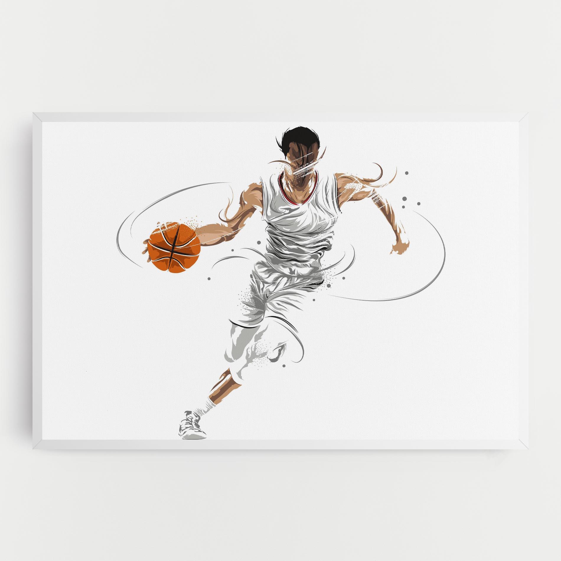 Tablou Canvas Dribbling Basketbal mockup 0