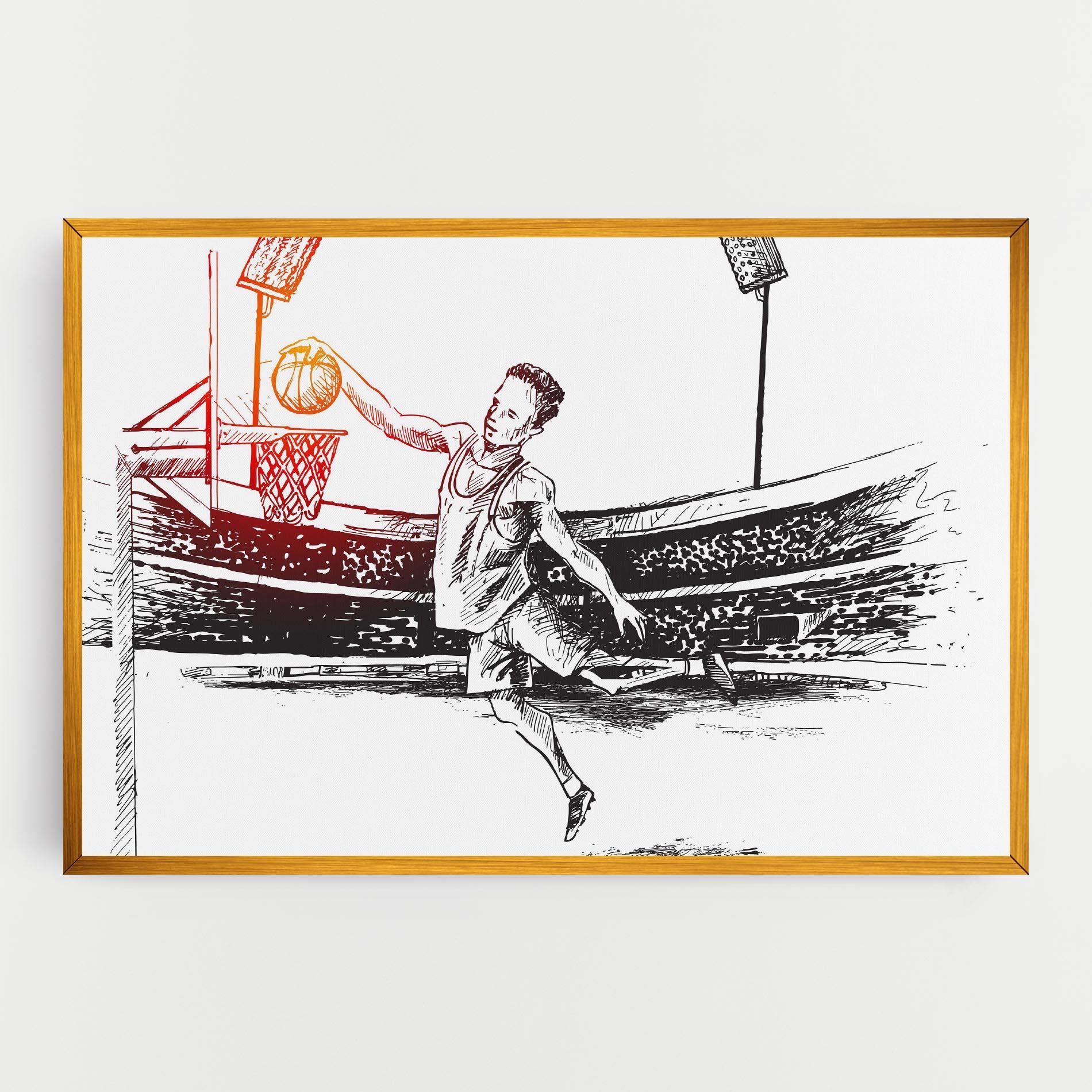 Tablou Canvas Basket Arena mockup 0