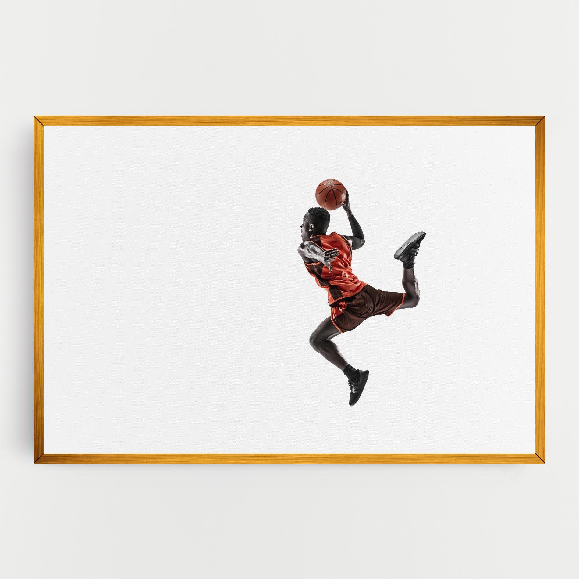 Tablou Canvas Basketball Player Flying mockup 0