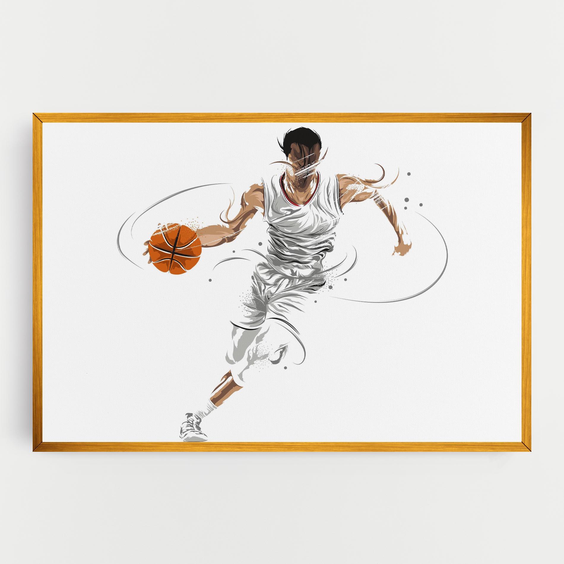 Tablou Canvas Dribbling Basketbal mockup 0