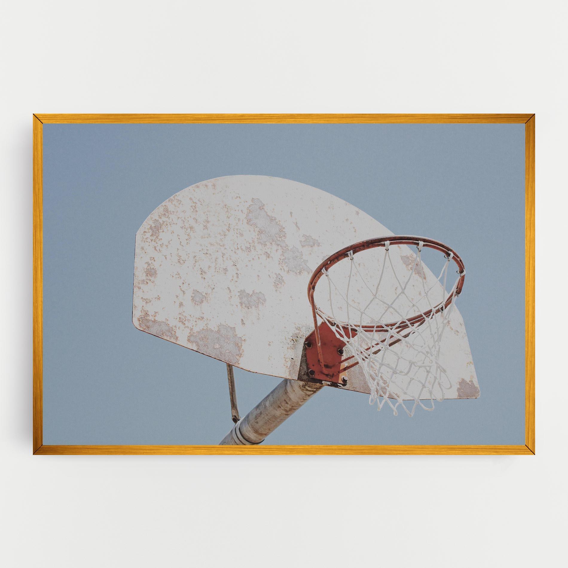 Tablou Canvas Old Basketball Hoop mockup 0