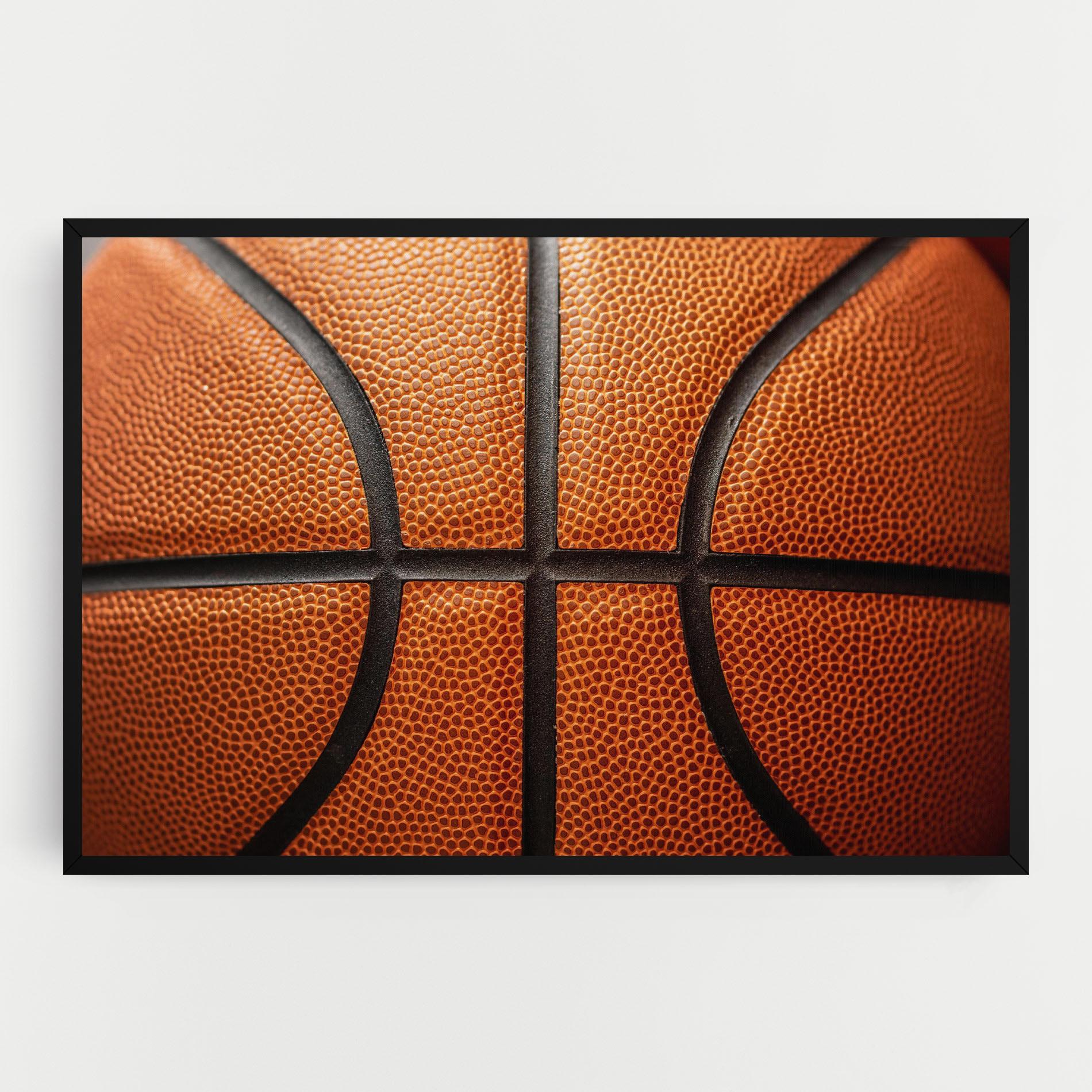 Tablou Canvas Close Up Leather Basketball mockup 0