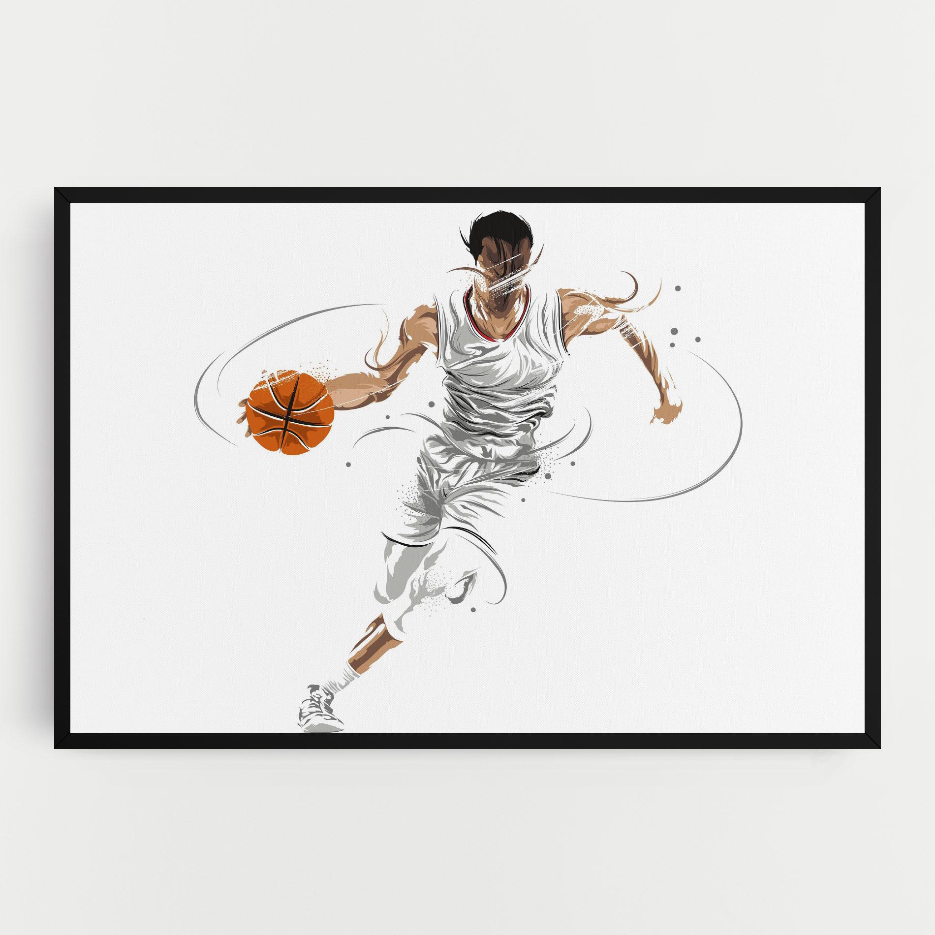 Tablou Canvas Dribbling Basketbal mockup 0