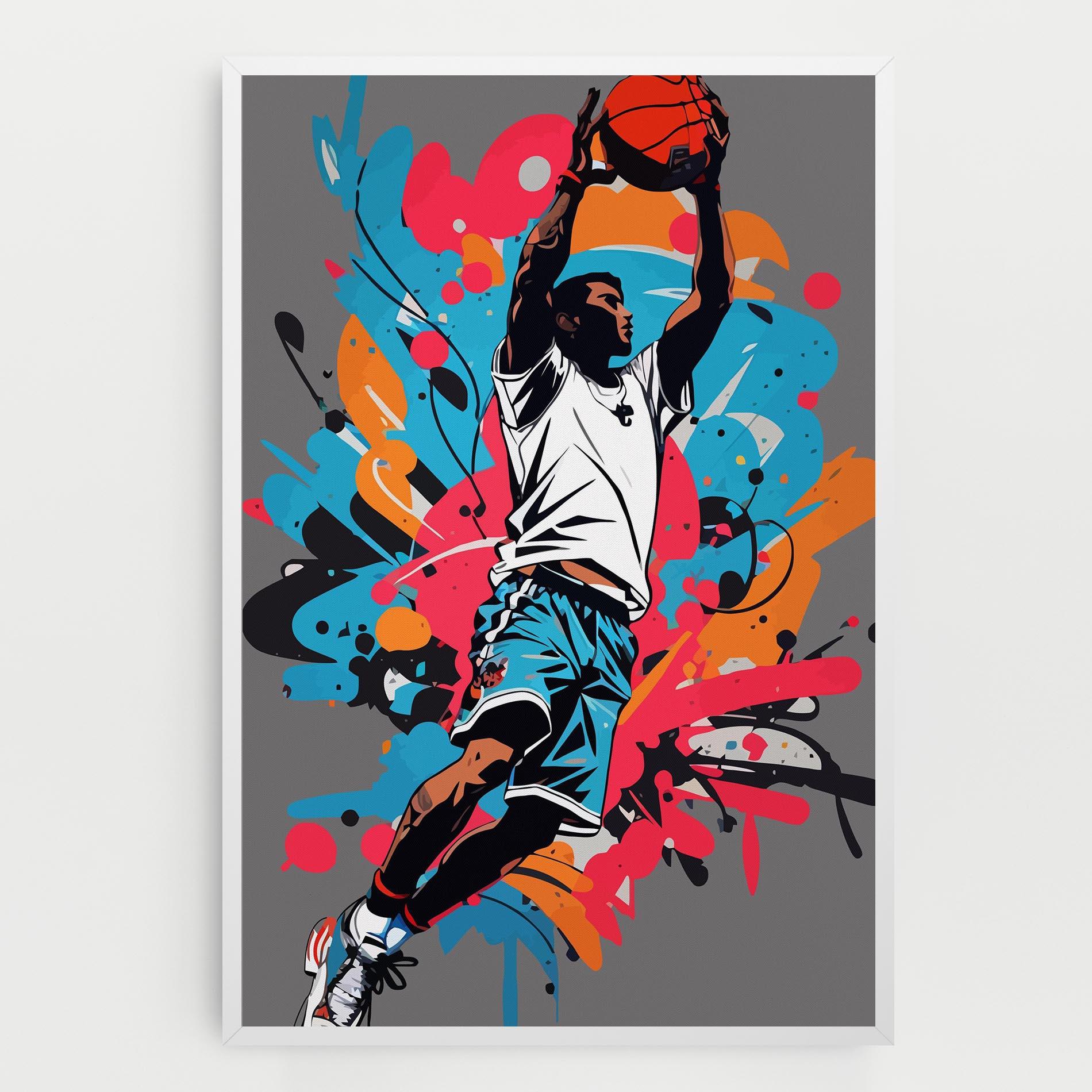 Tablou Canvas Blue Red Basket mockup 0