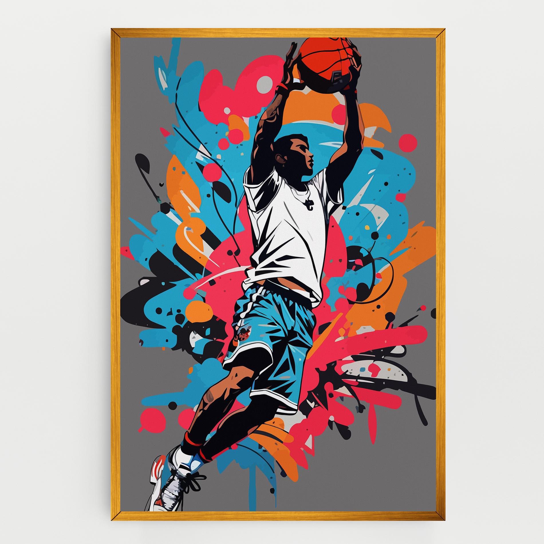 Tablou Canvas Blue Red Basket mockup 0