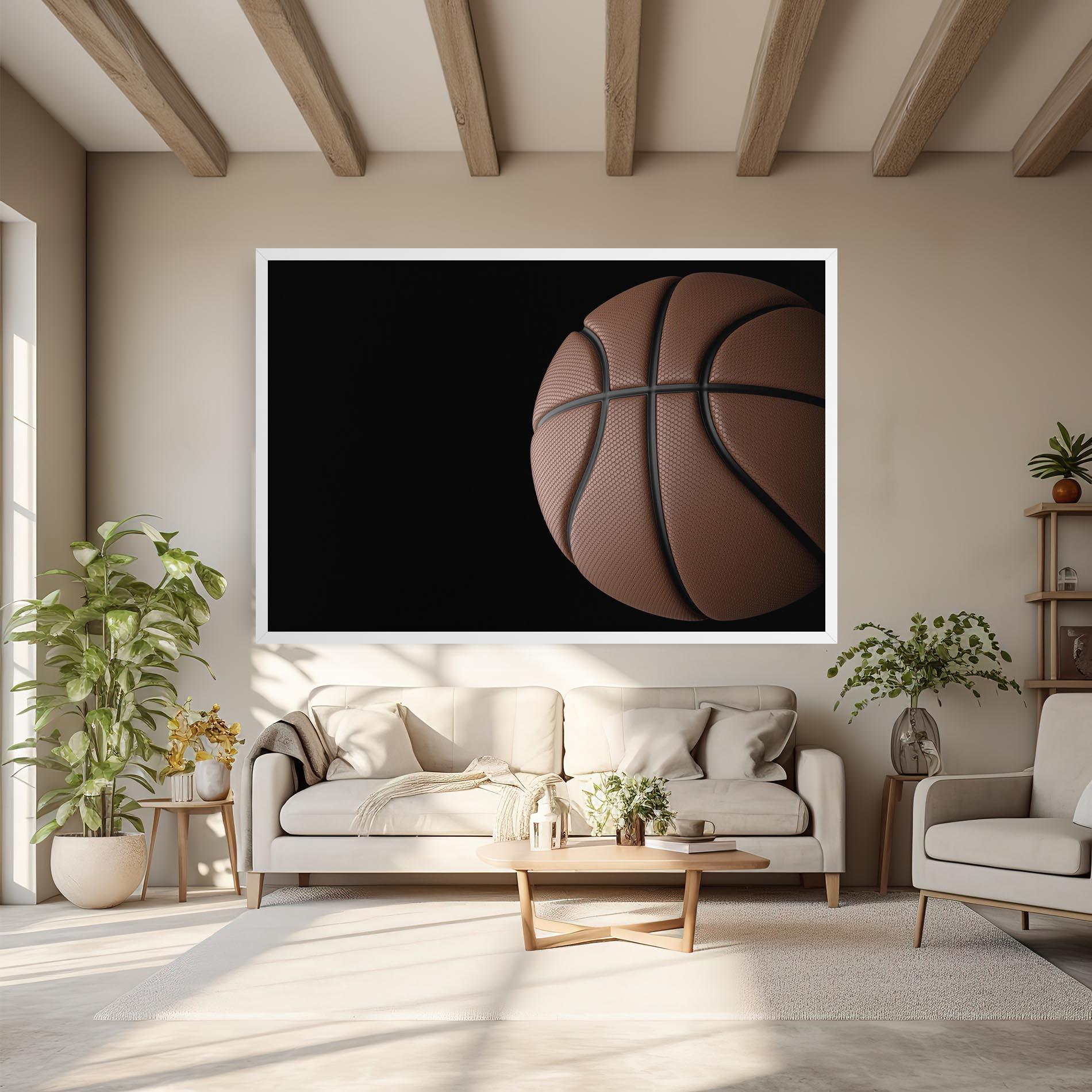 Tablou Canvas 3d Basketball Ball mockup 6