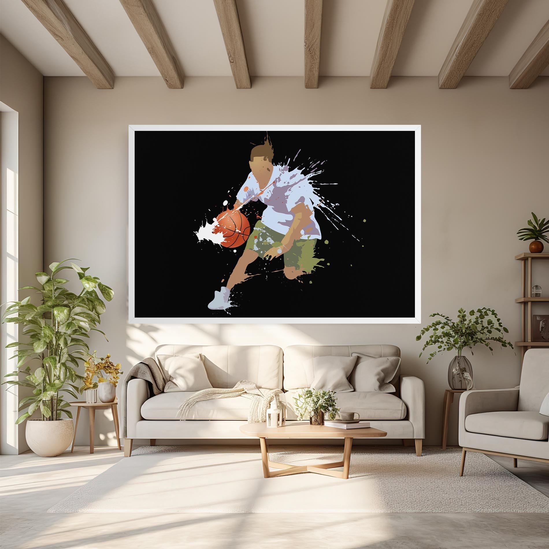 Tablou Canvas Basket Splash mockup 6