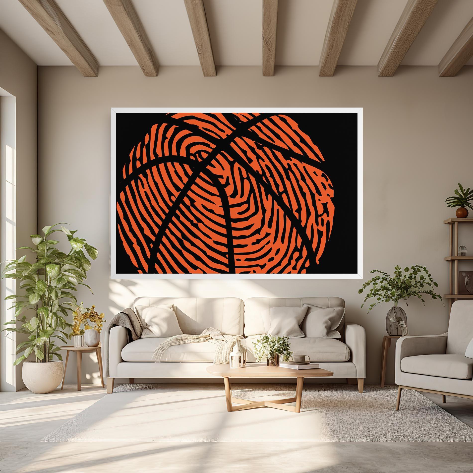 Tablou Canvas Fingerprint Basketball mockup 6