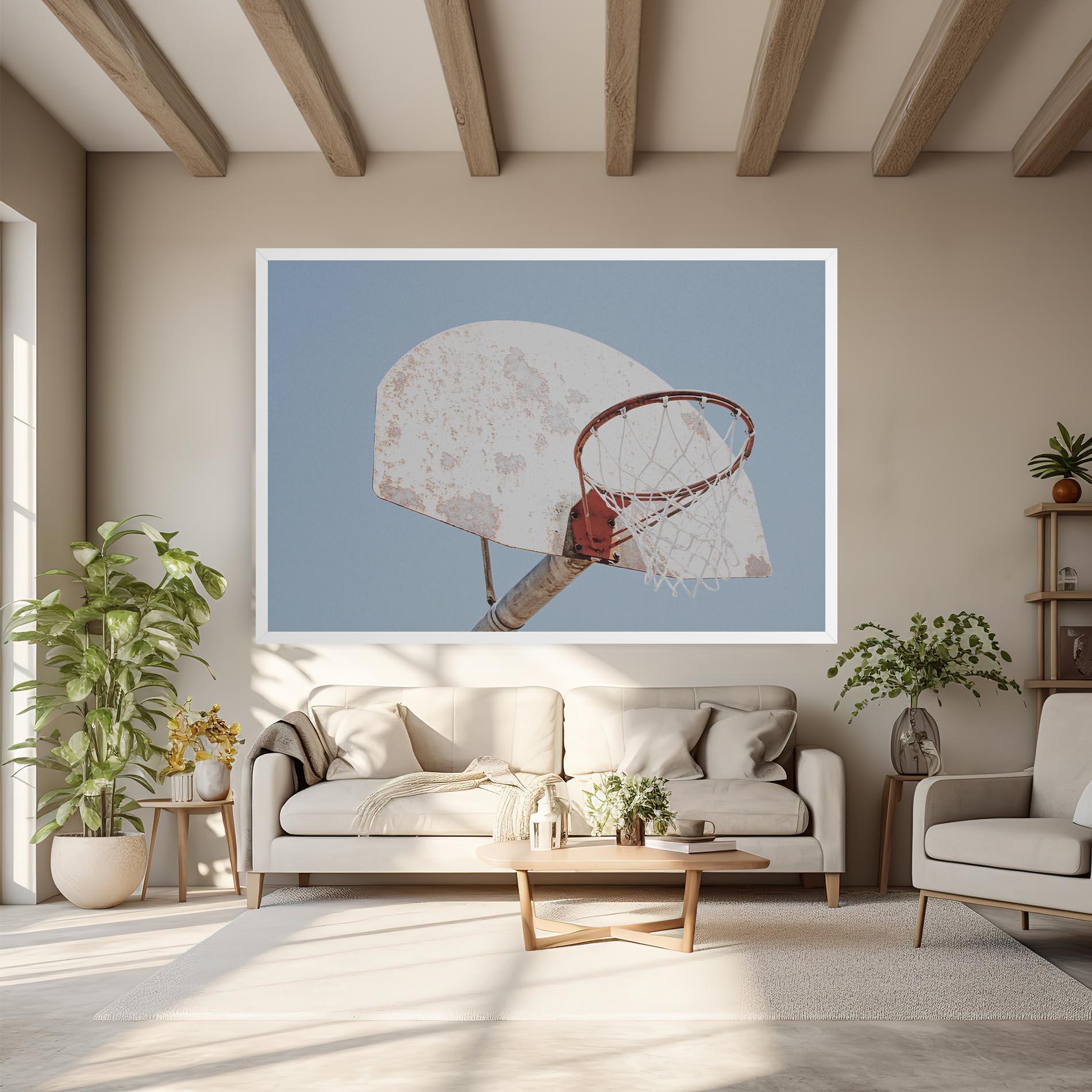 Tablou Canvas Old Basketball Hoop mockup 6