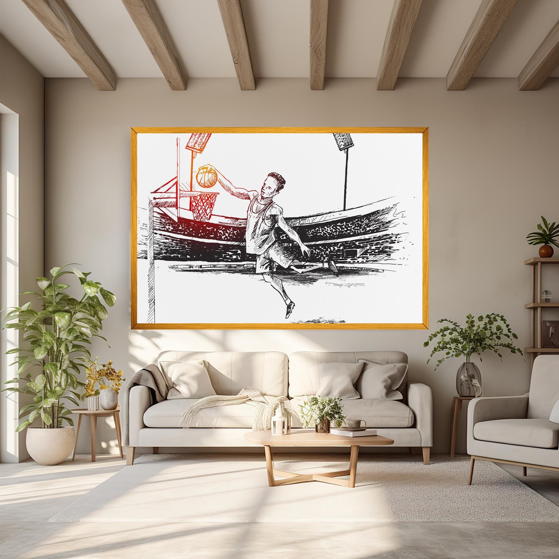 Tablou Canvas Basket Arena mockup 6