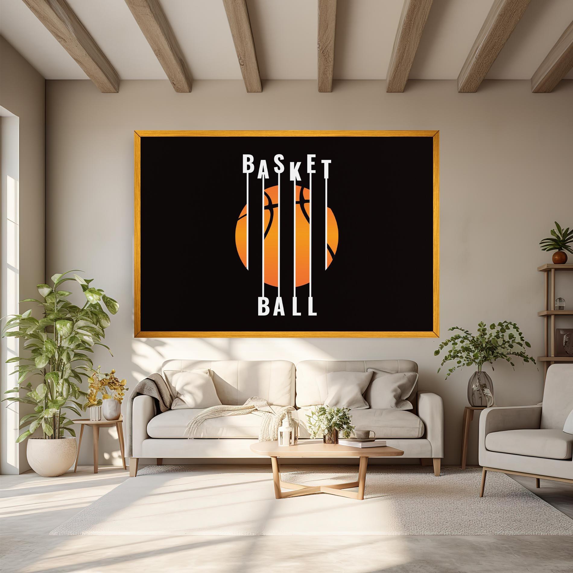 Tablou Canvas Basket Ball mockup 6